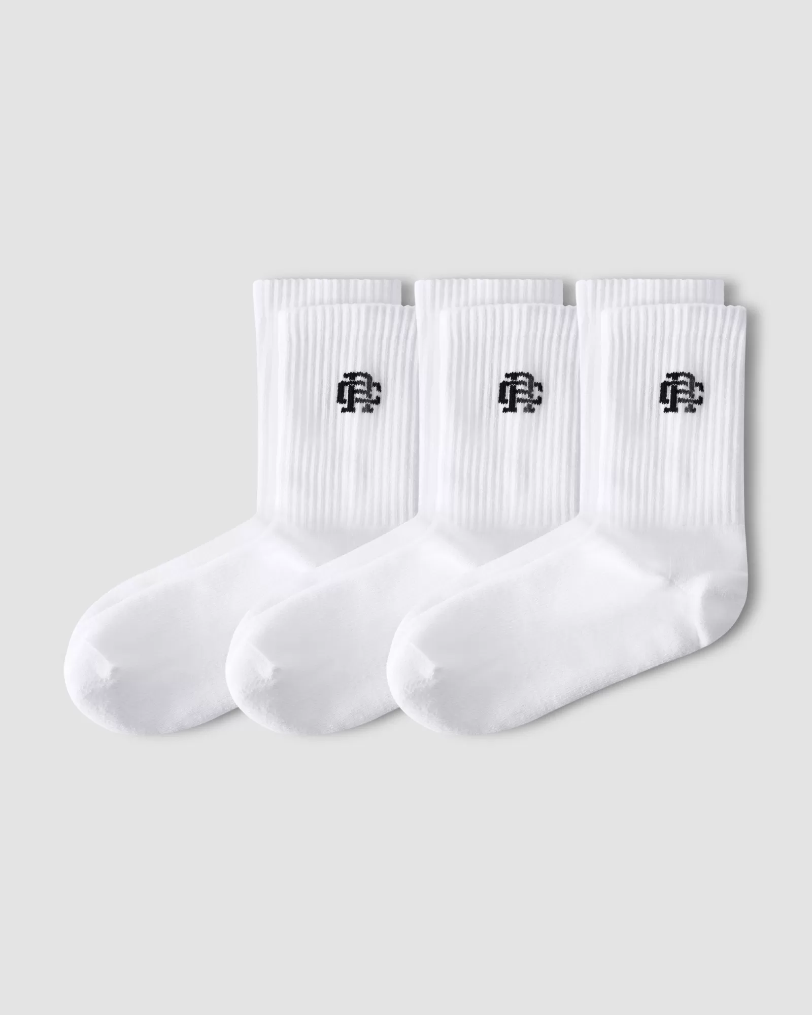 Reigning Champ 3-Pack Classic Mid Crew Sock