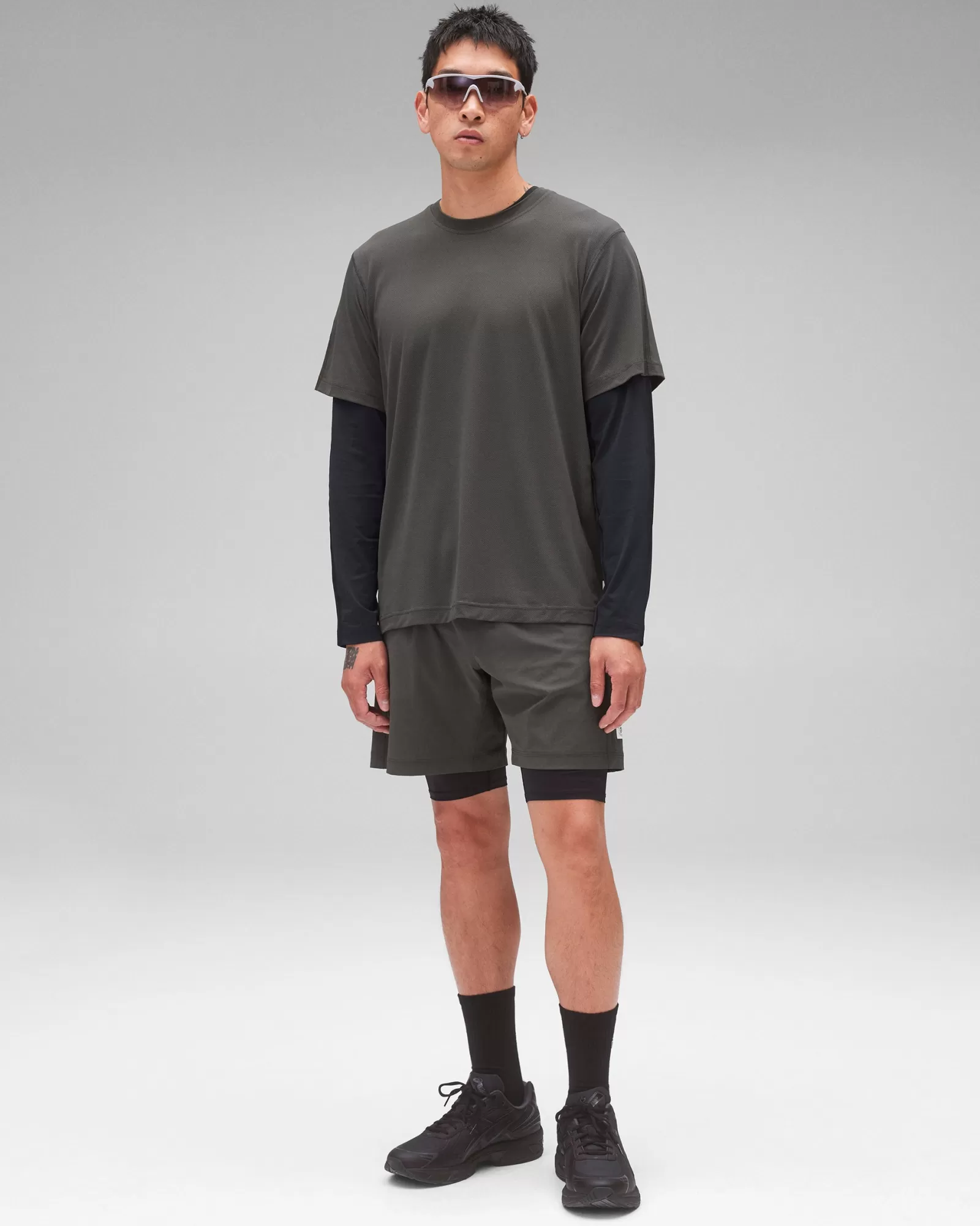 Reigning Champ 4-Way Stretch Nylon Combo Training Short 7"