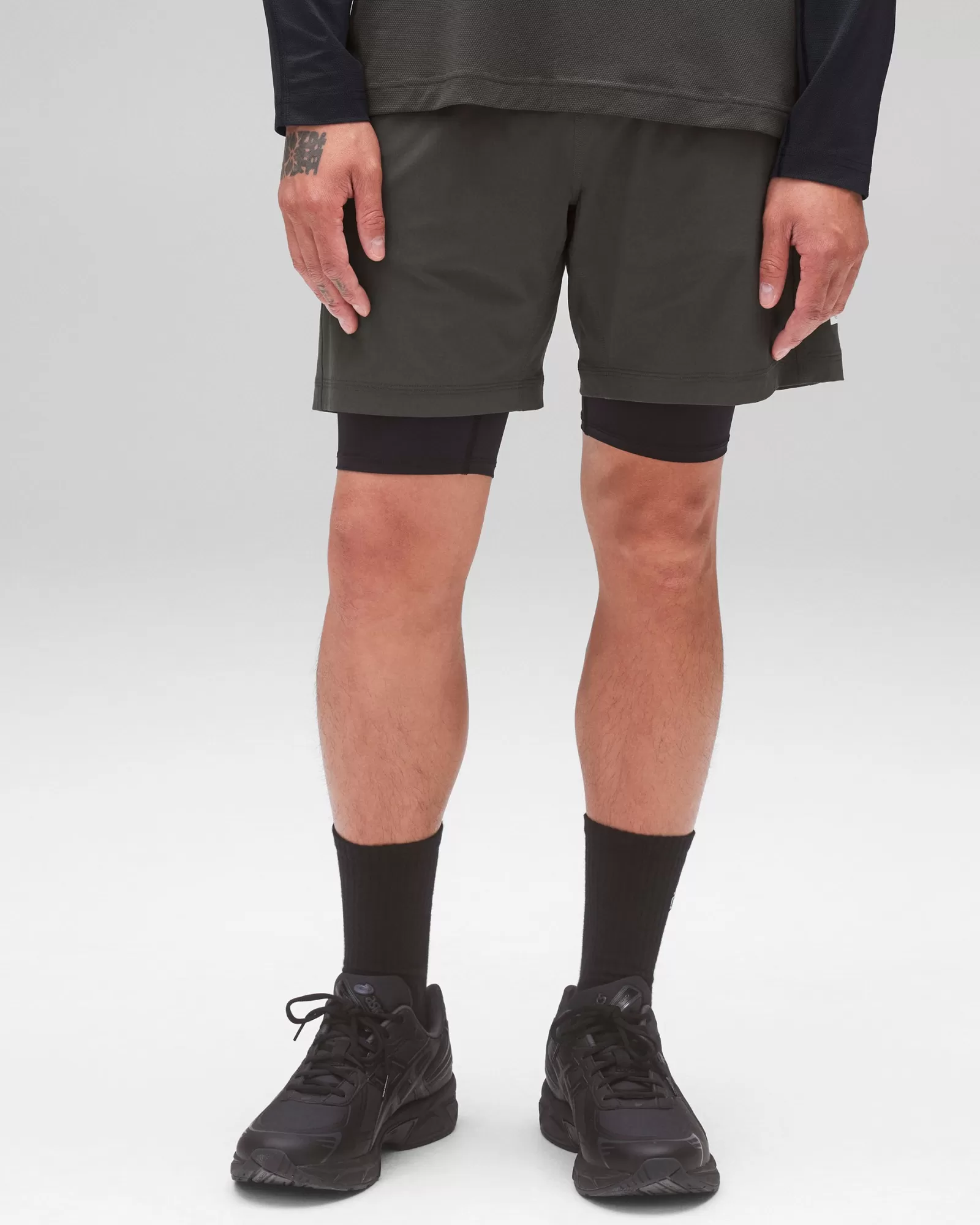 Reigning Champ 4-Way Stretch Nylon Combo Training Short 7"