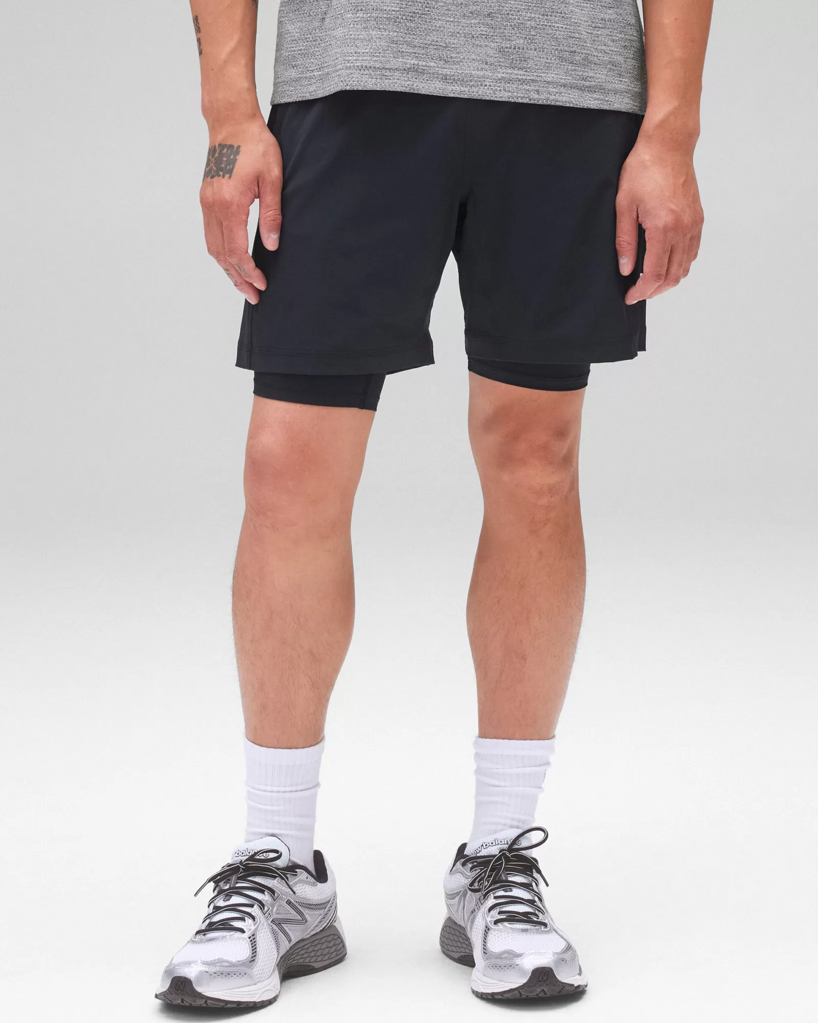 Reigning Champ 4-Way Stretch Nylon Combo Training Short 7"