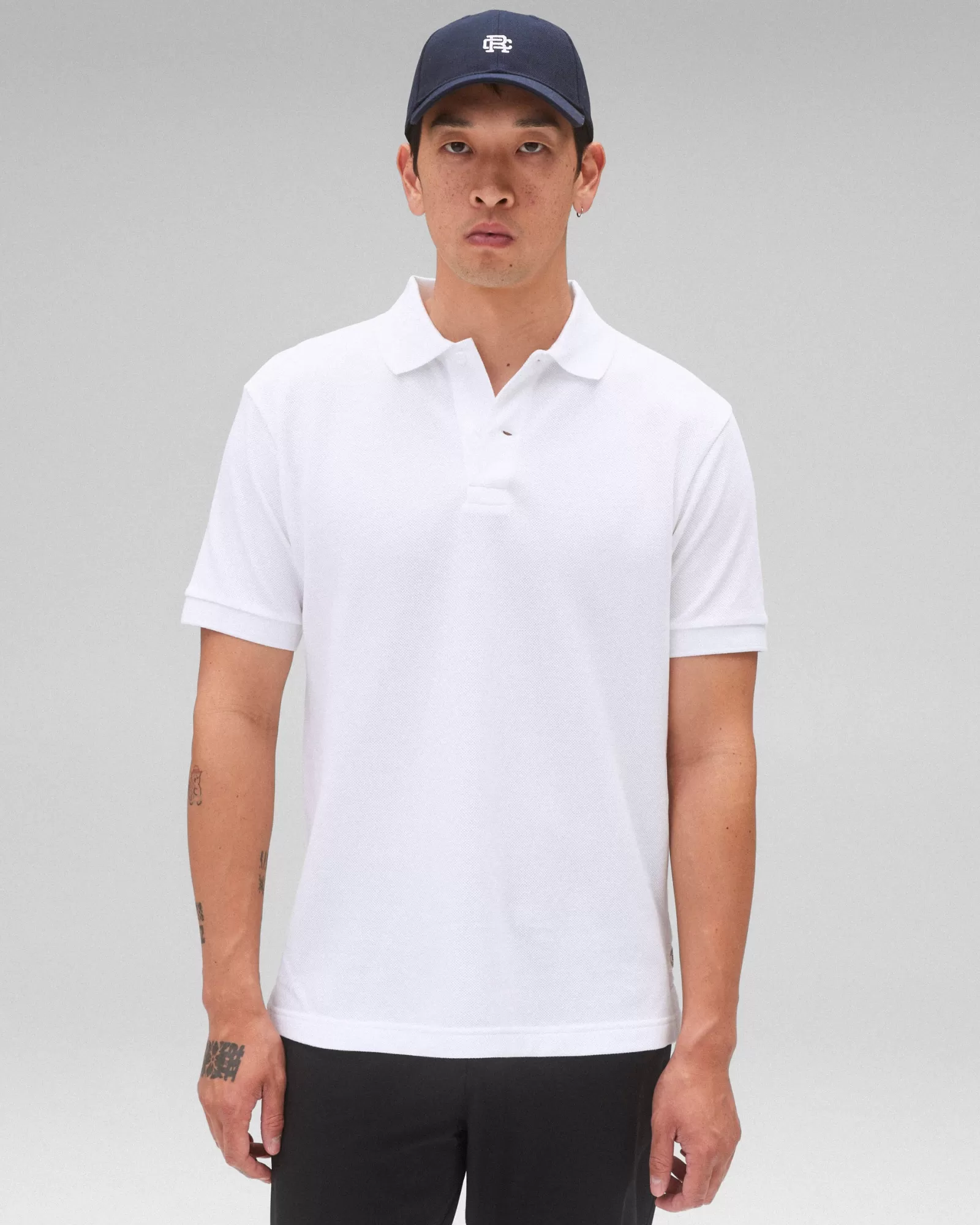 Reigning Champ Athletic Pique Academy Polo