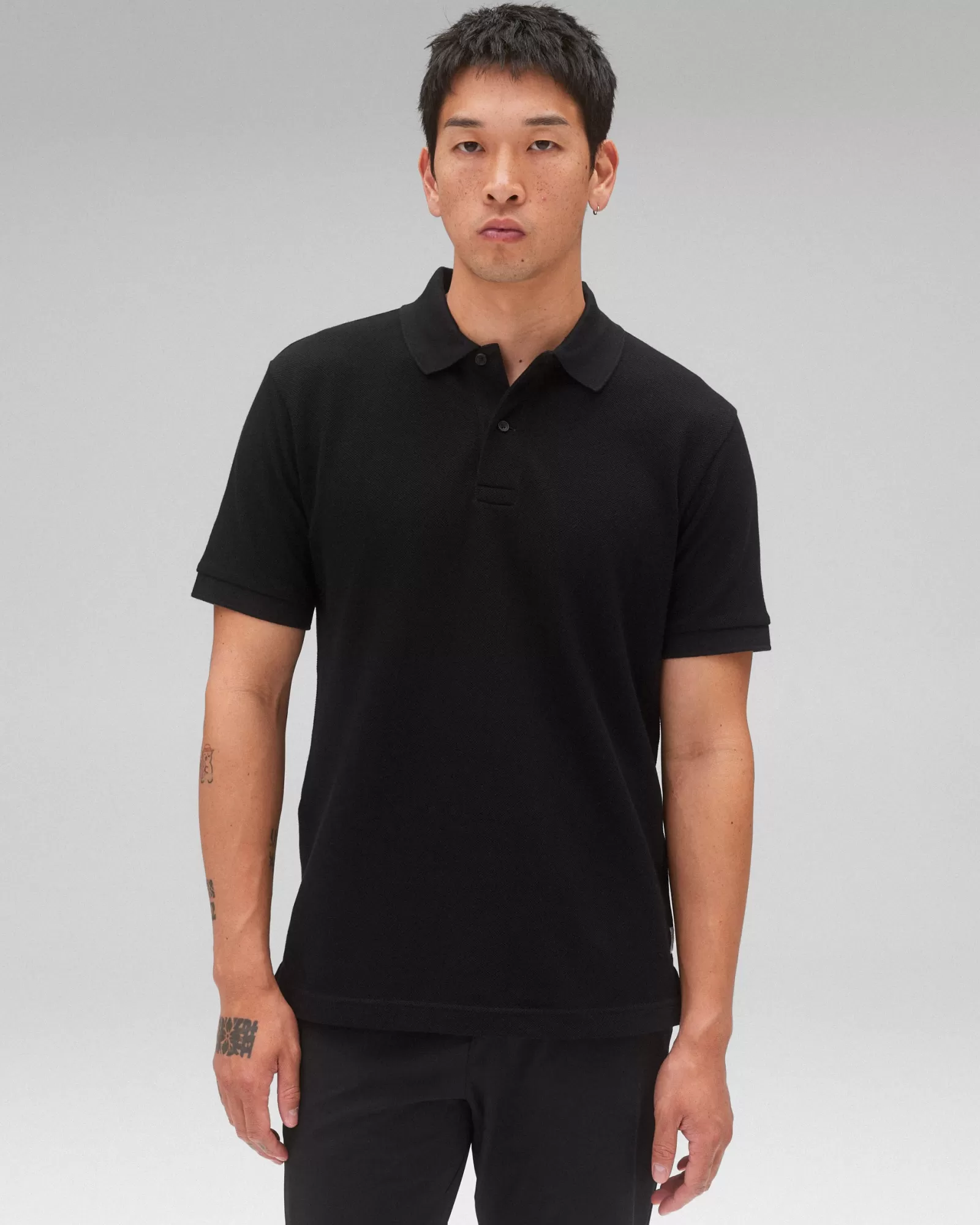 Reigning Champ Athletic Pique Academy Polo