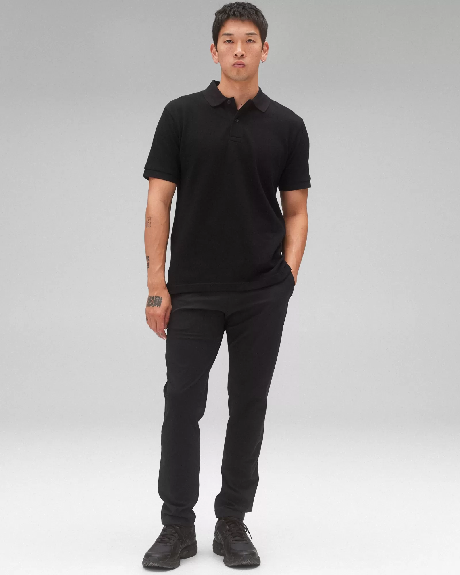 Reigning Champ Athletic Pique Academy Polo