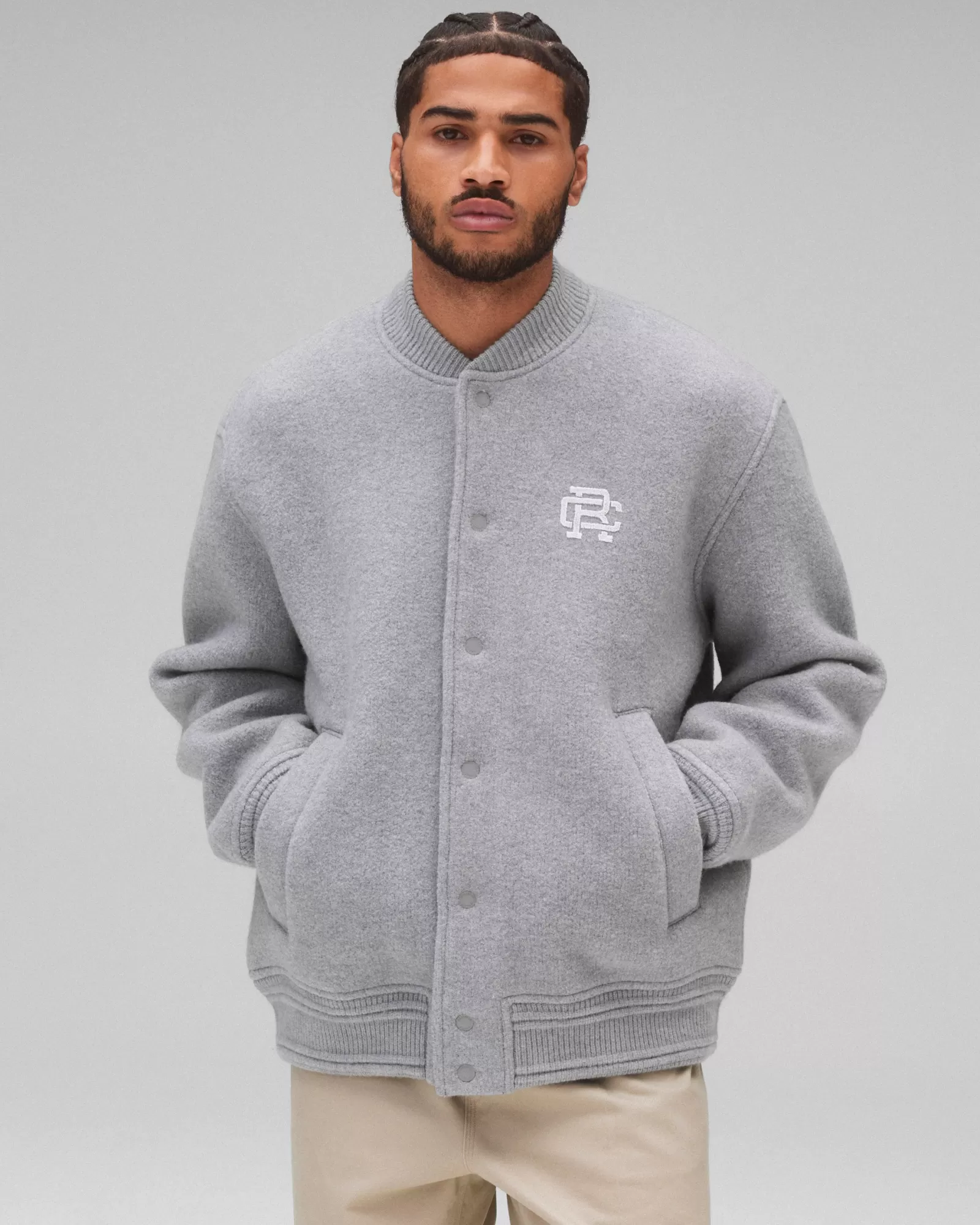 Reigning Champ Boiled Wool Coliseum Jacket