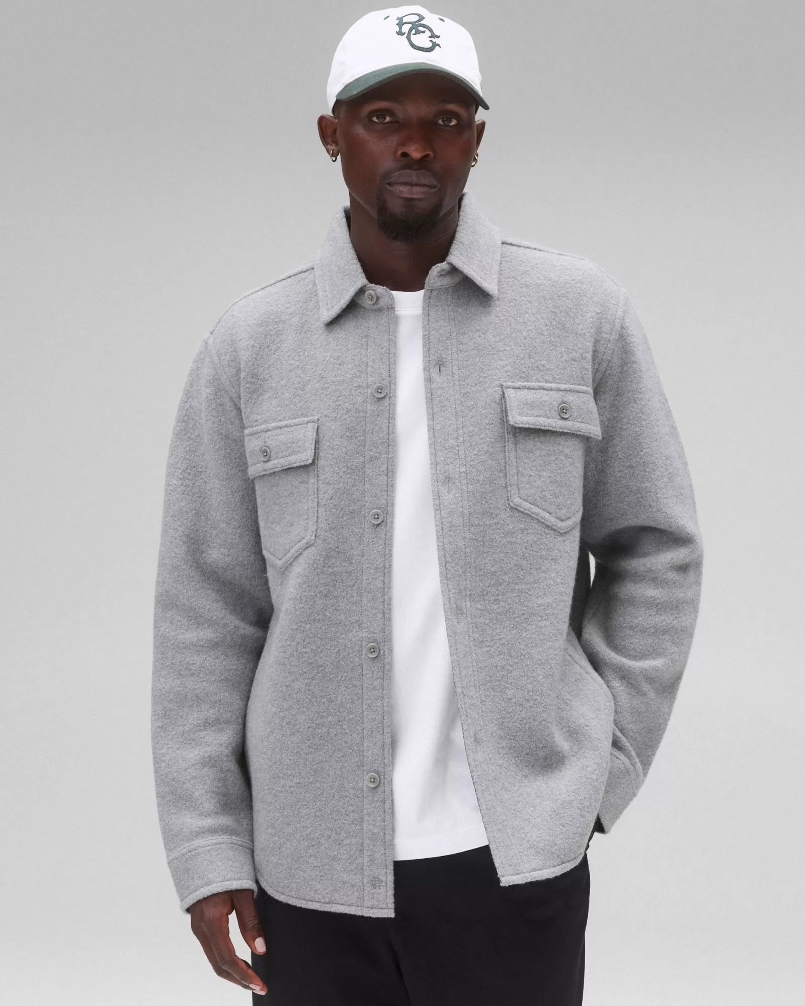 Reigning Champ Boiled Wool Warden Overshirt