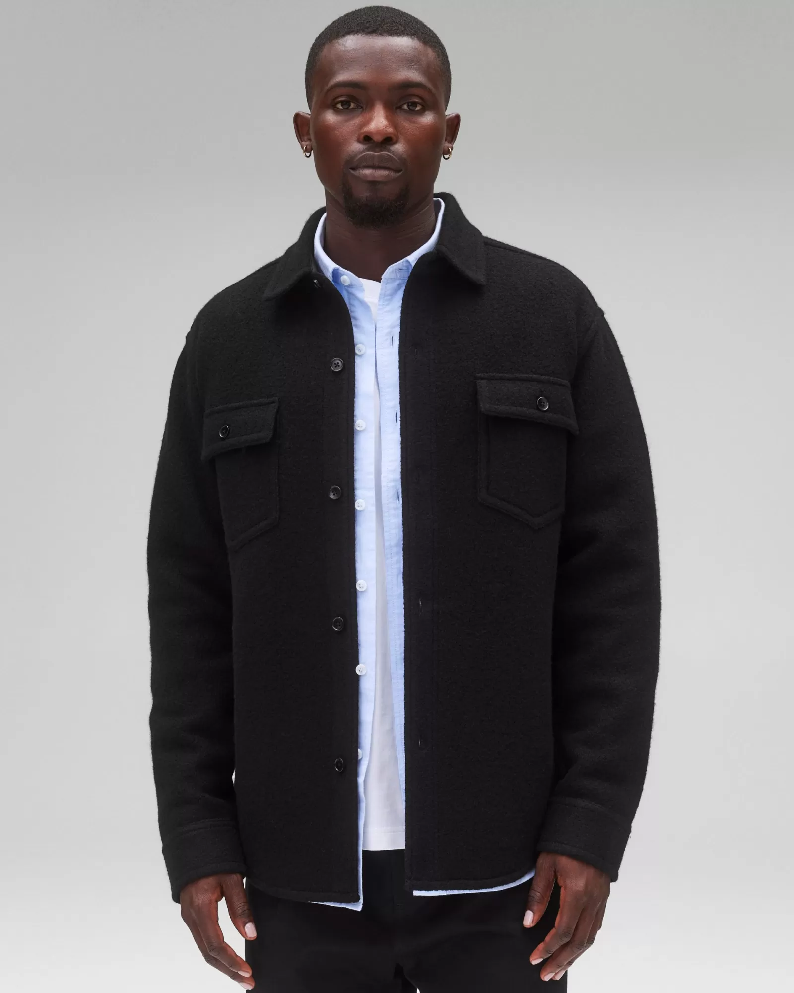 Reigning Champ Boiled Wool Warden Overshirt