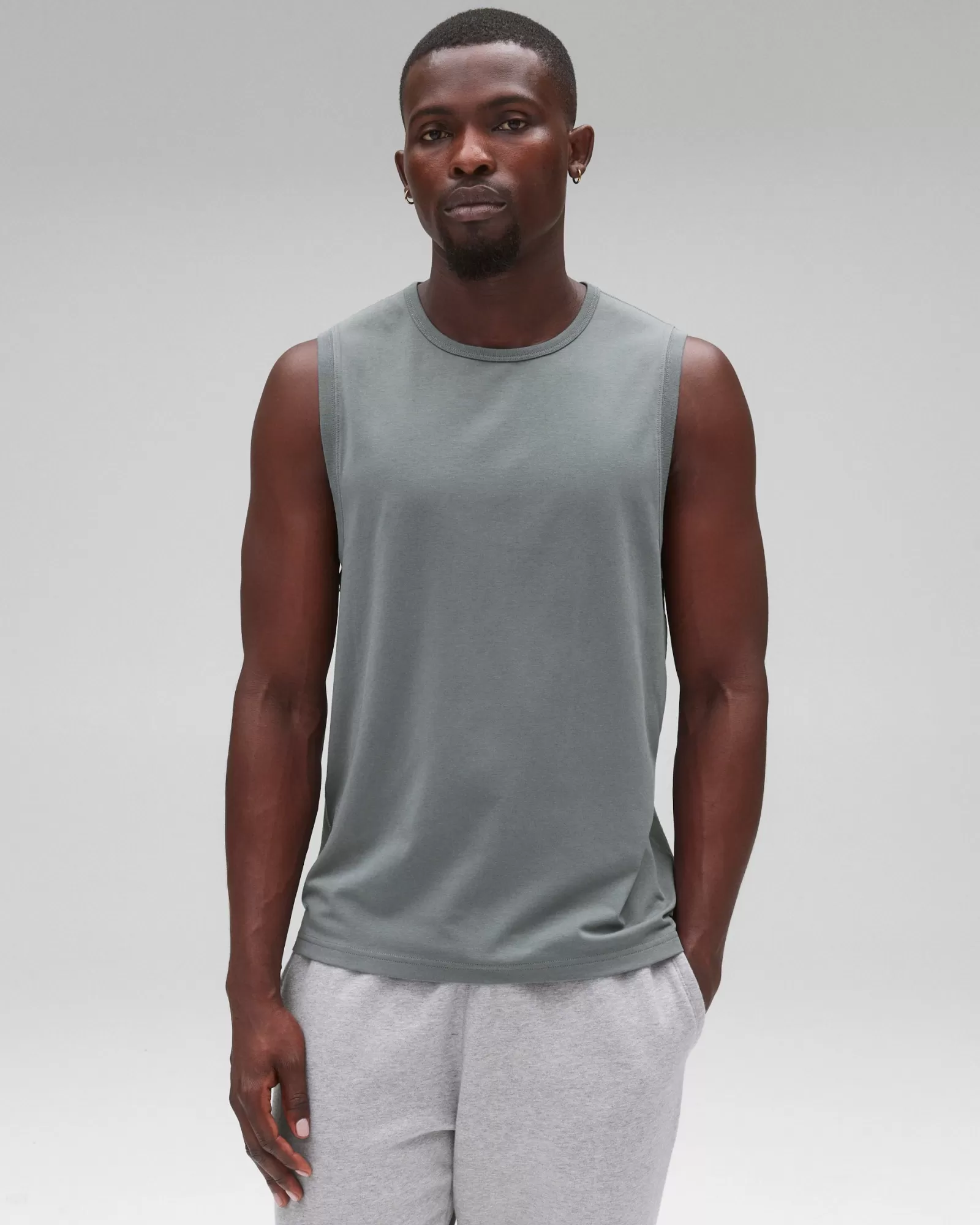 Reigning Champ Copper Jersey Sleeveless Shirt