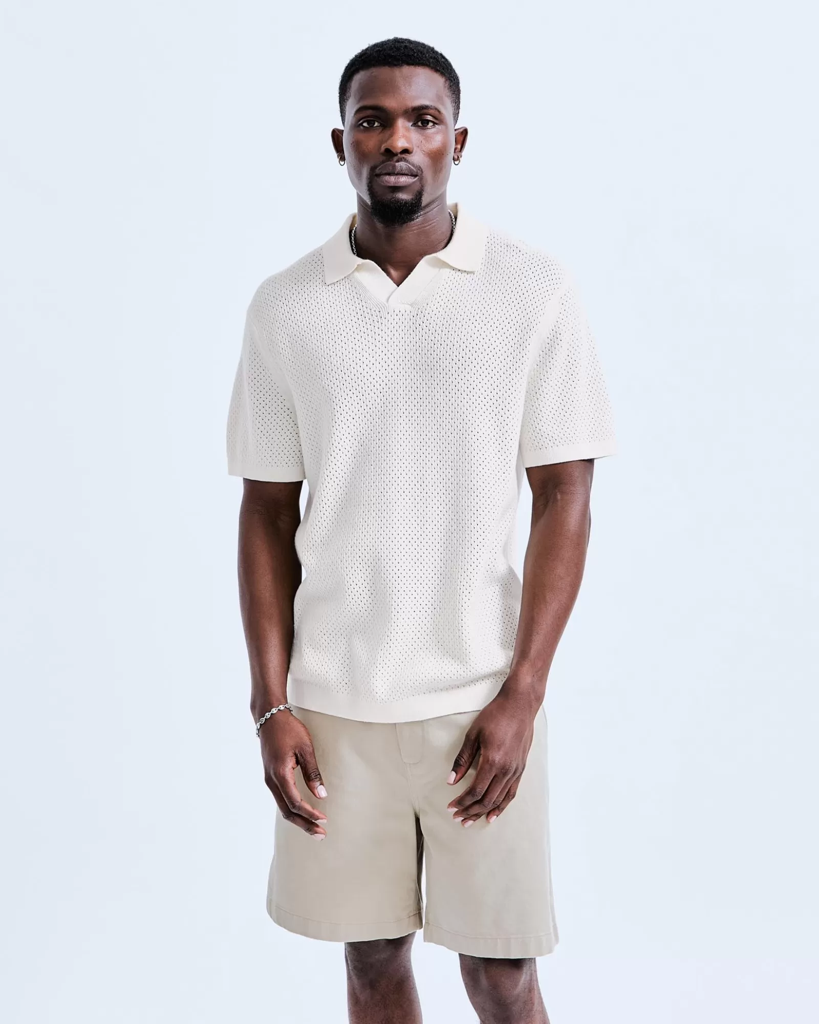 Reigning Champ Cotton Linen Victor Polo