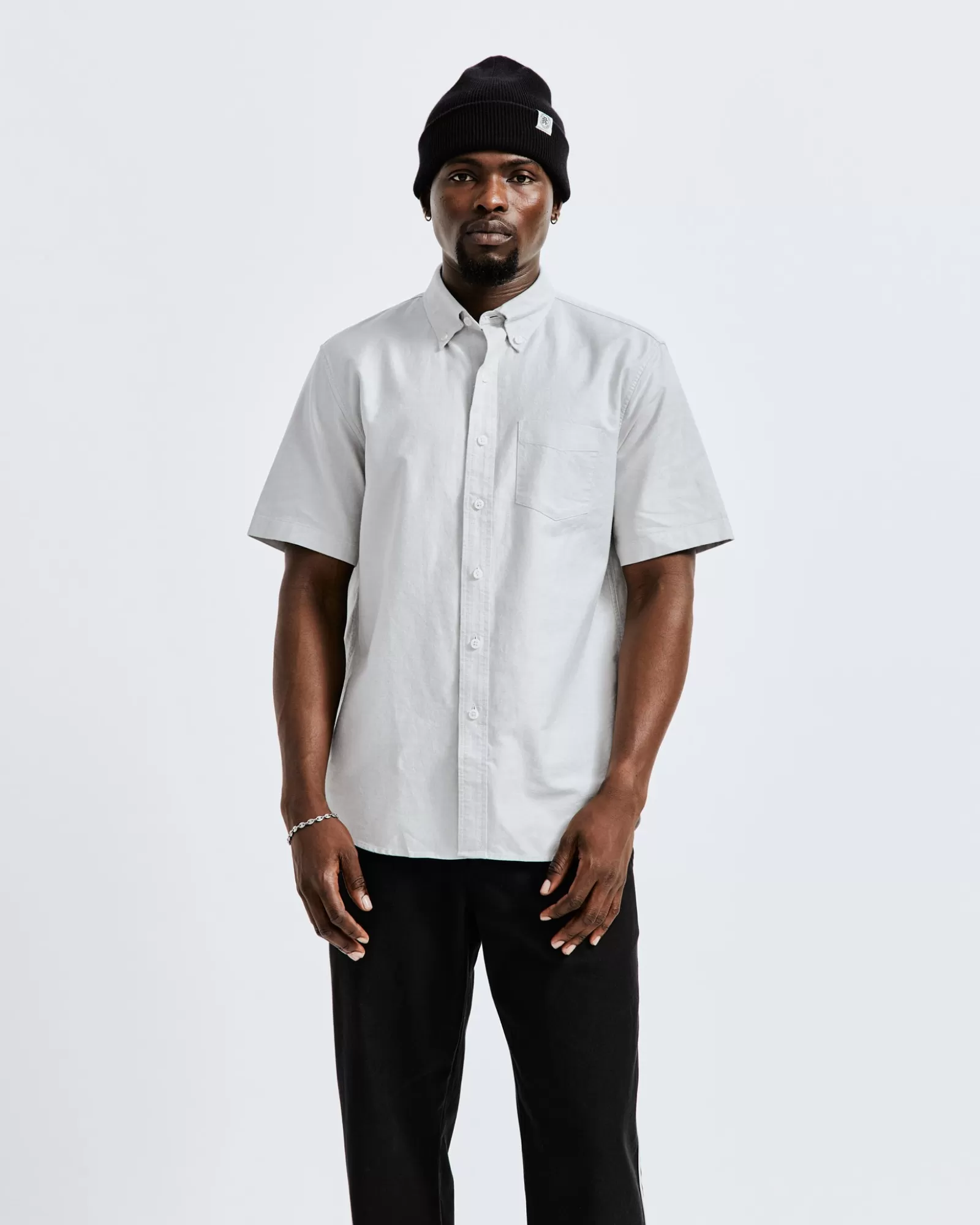 Reigning Champ Cotton Oxford Windsor SS Shirt