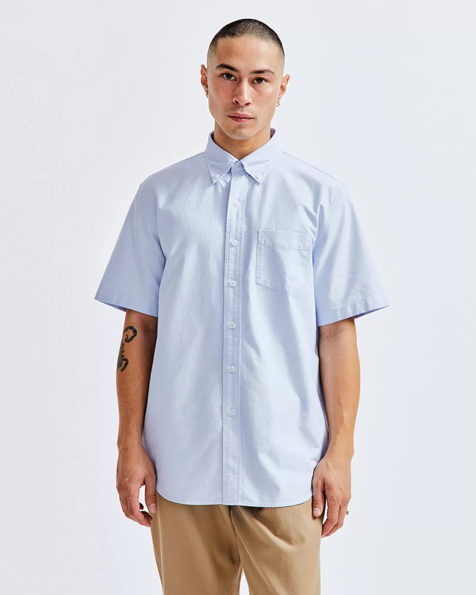 Reigning Champ Cotton Oxford Windsor SS Shirt