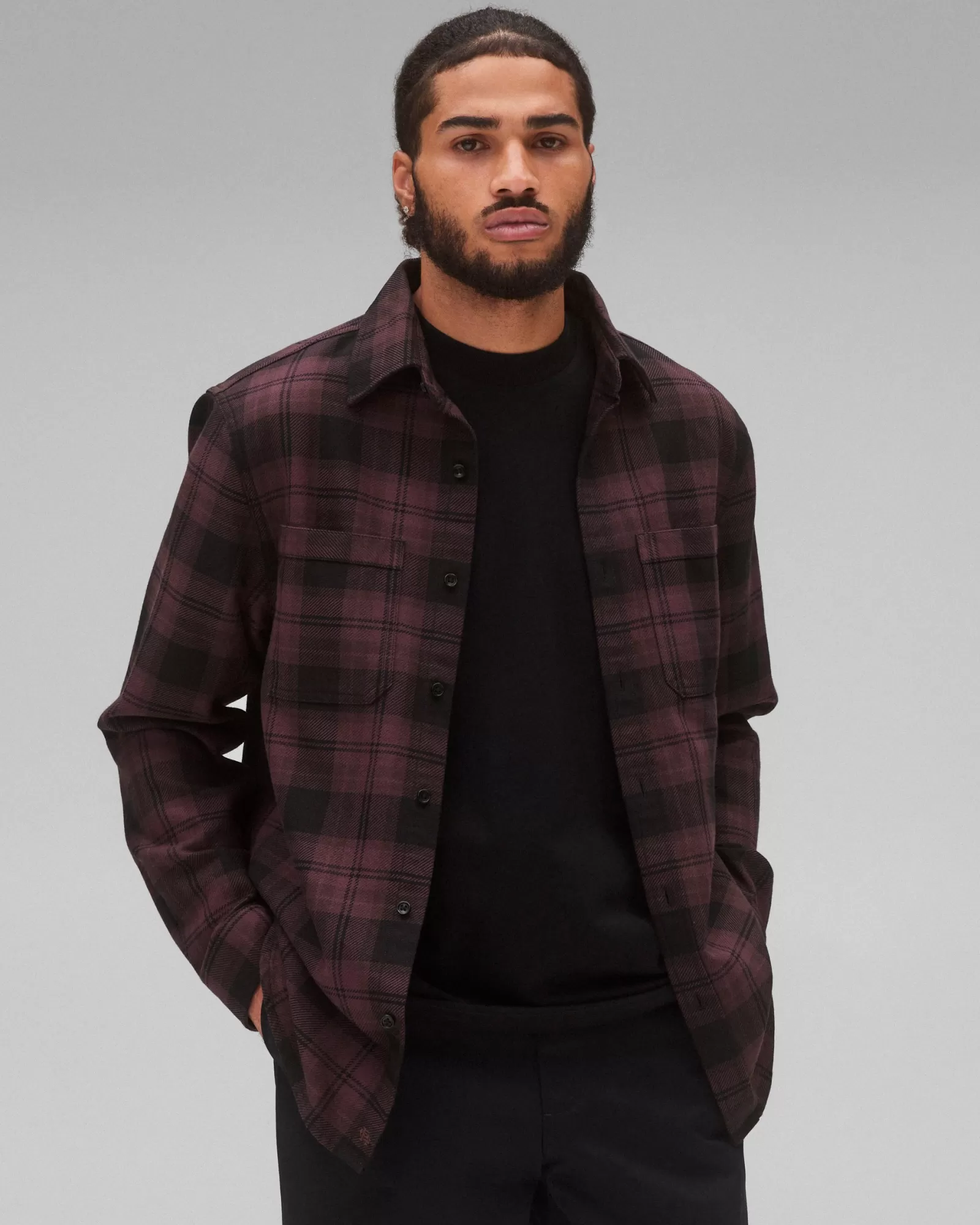 Reigning Champ Cotton Plaid Union Shirt