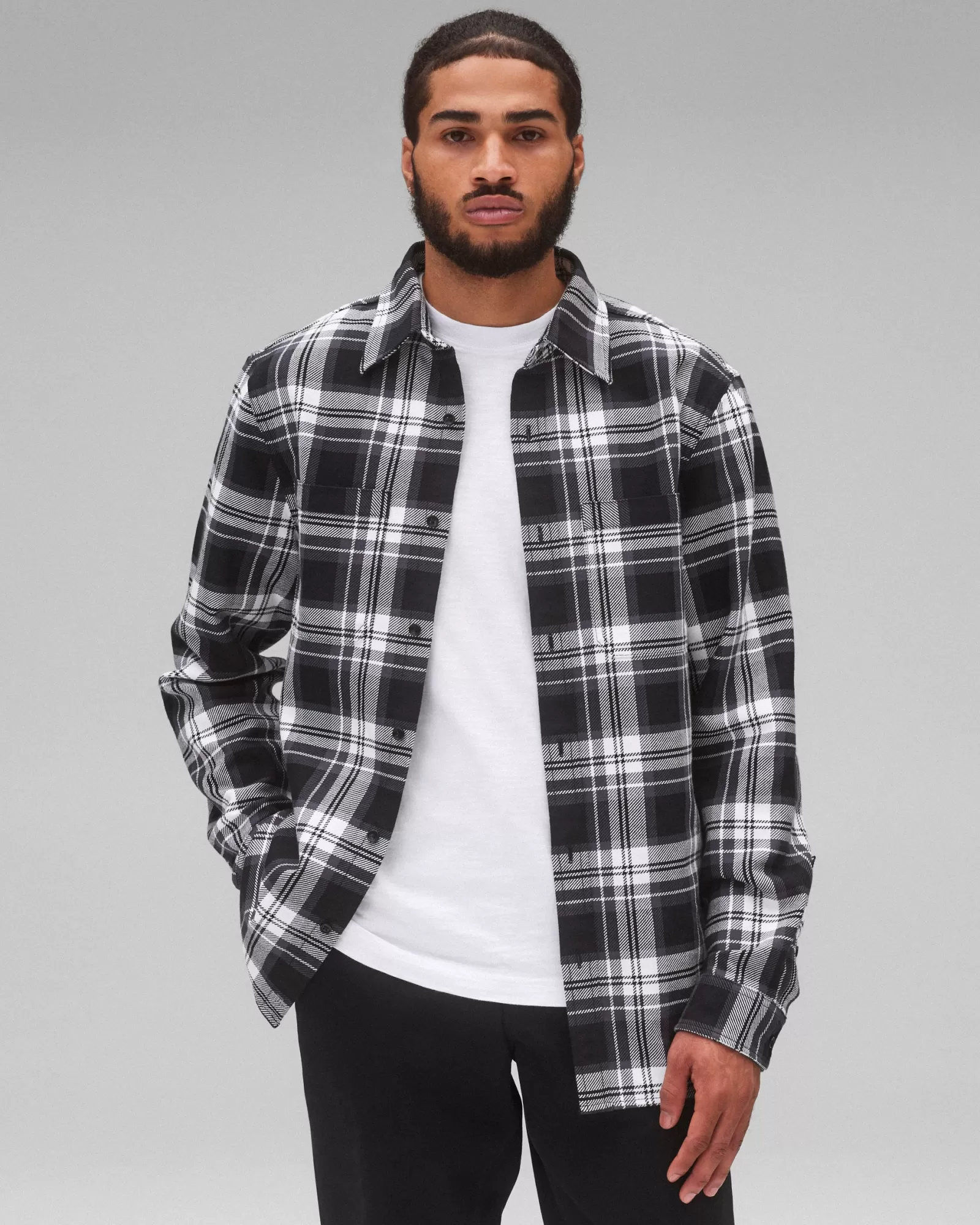 Reigning Champ Cotton Plaid Union Shirt