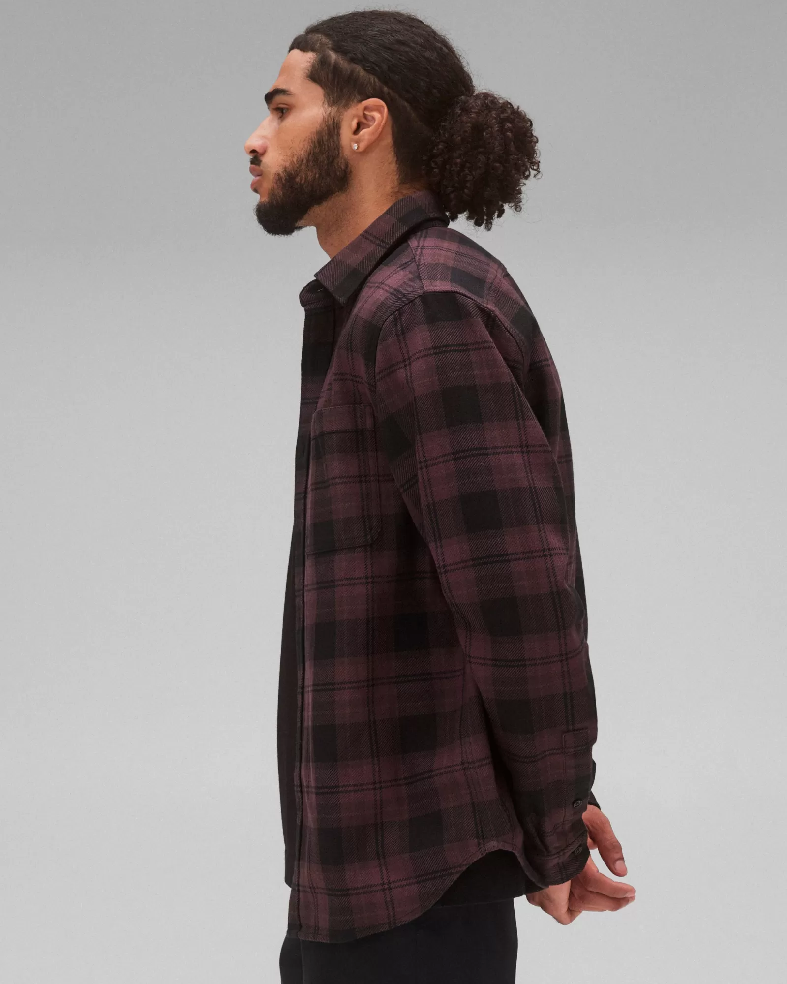 Reigning Champ Cotton Plaid Union Shirt