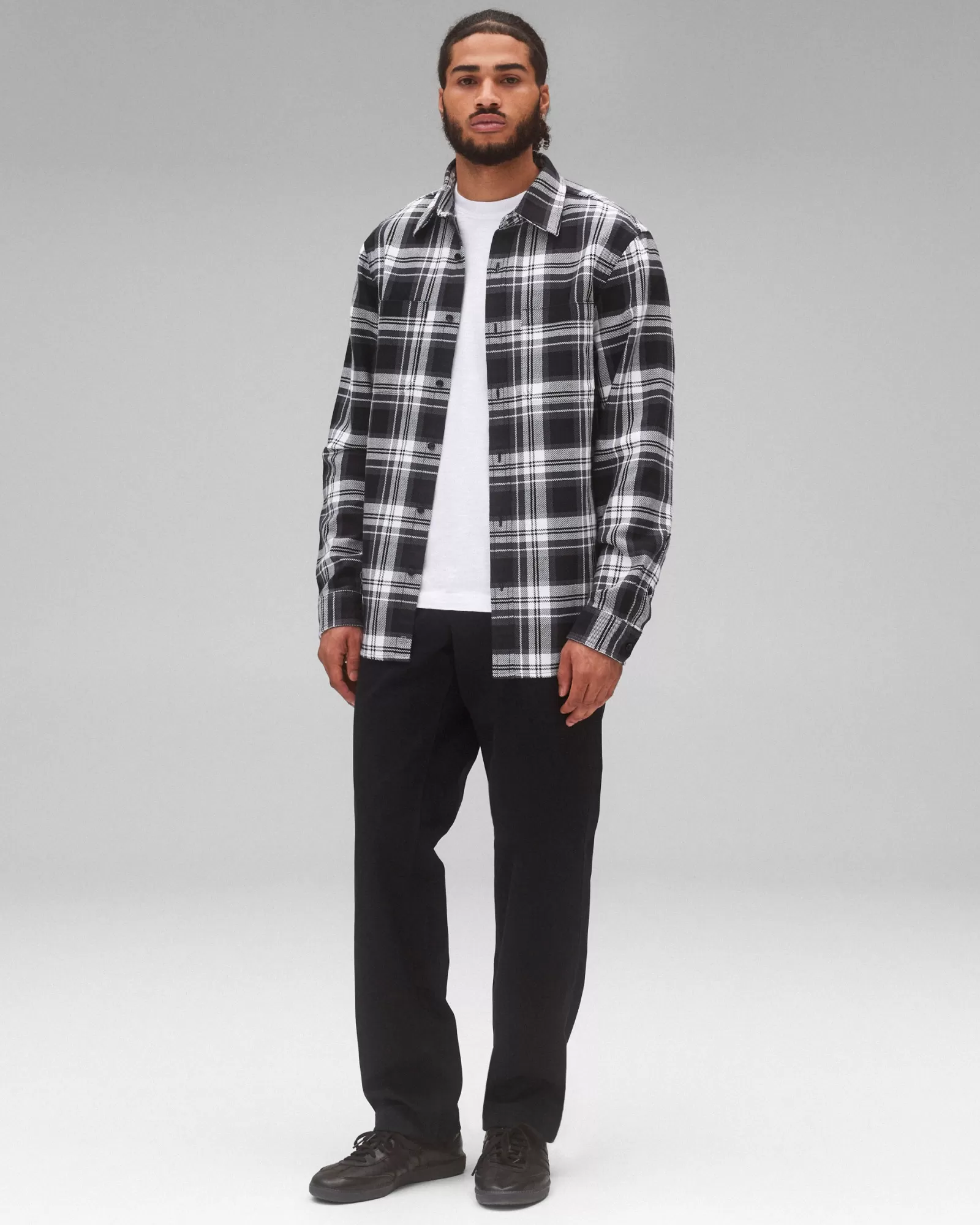 Reigning Champ Cotton Plaid Union Shirt