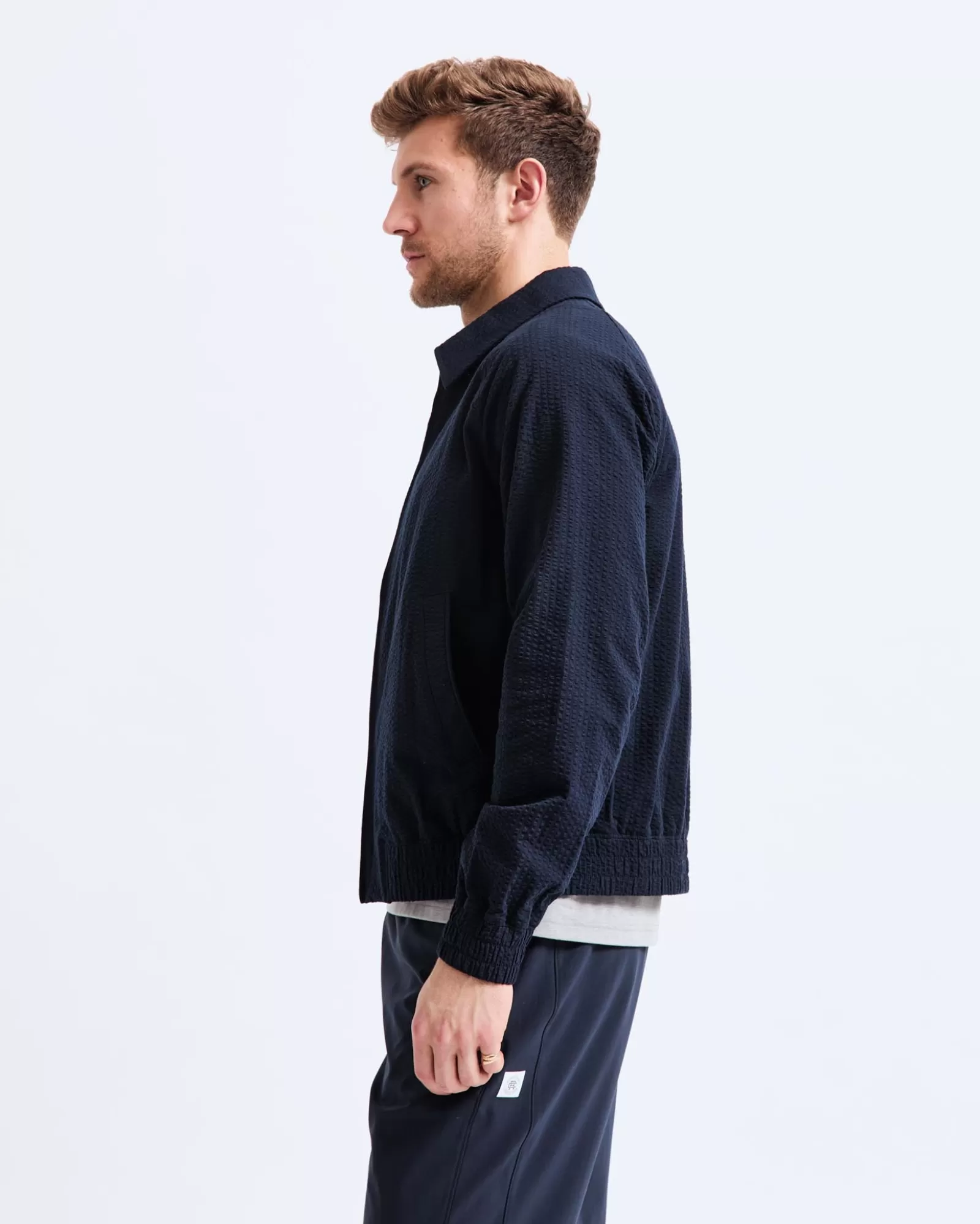 Reigning Champ Cotton Seersucker Terrace Jacket