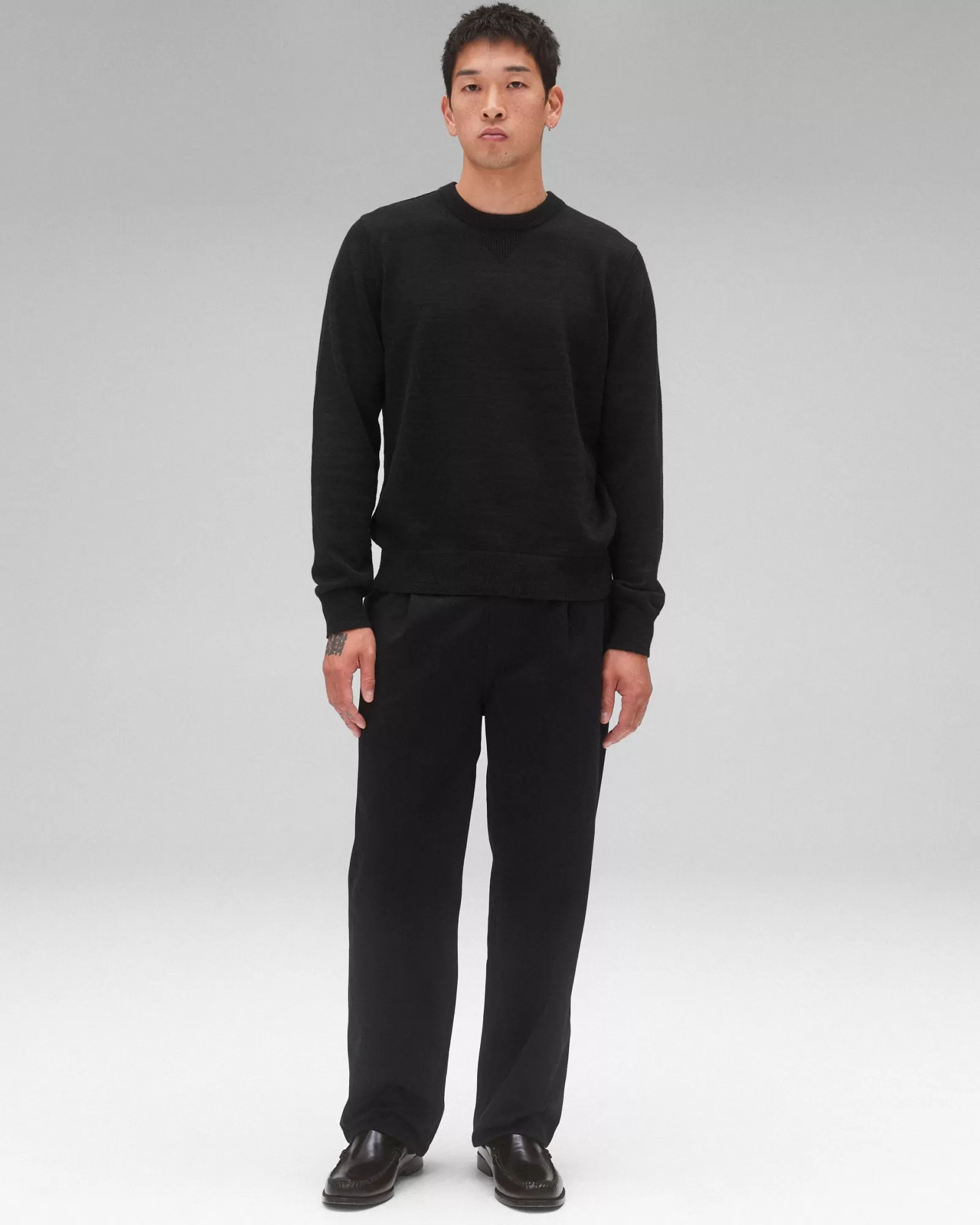 Reigning Champ Cotton Slub Laurel Crewneck