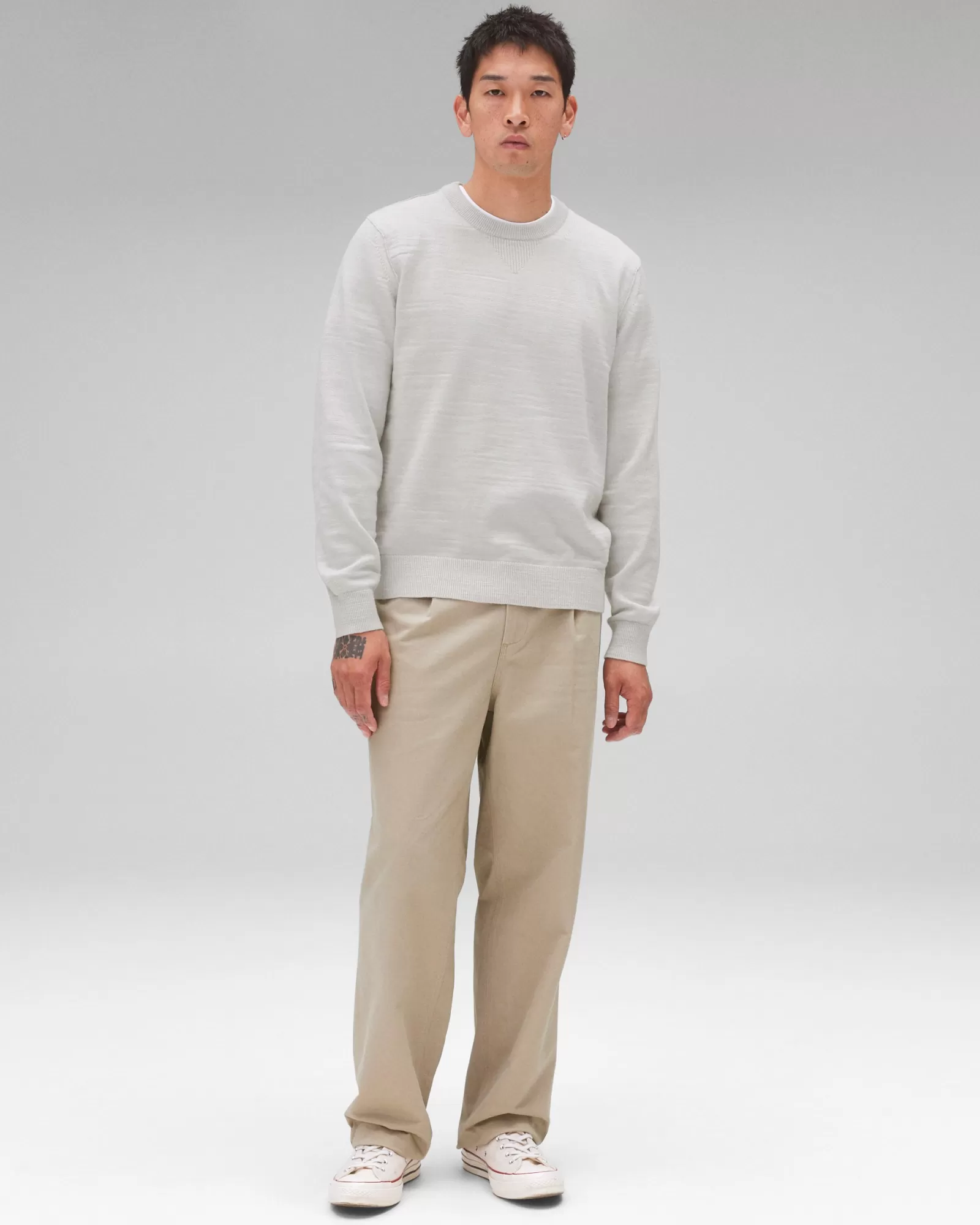 Reigning Champ Cotton Slub Laurel Crewneck