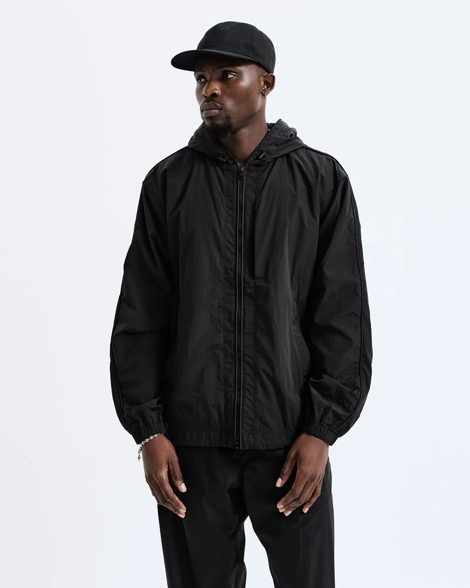 Reigning Champ Crinkle Nylon Match Hooded Jacket