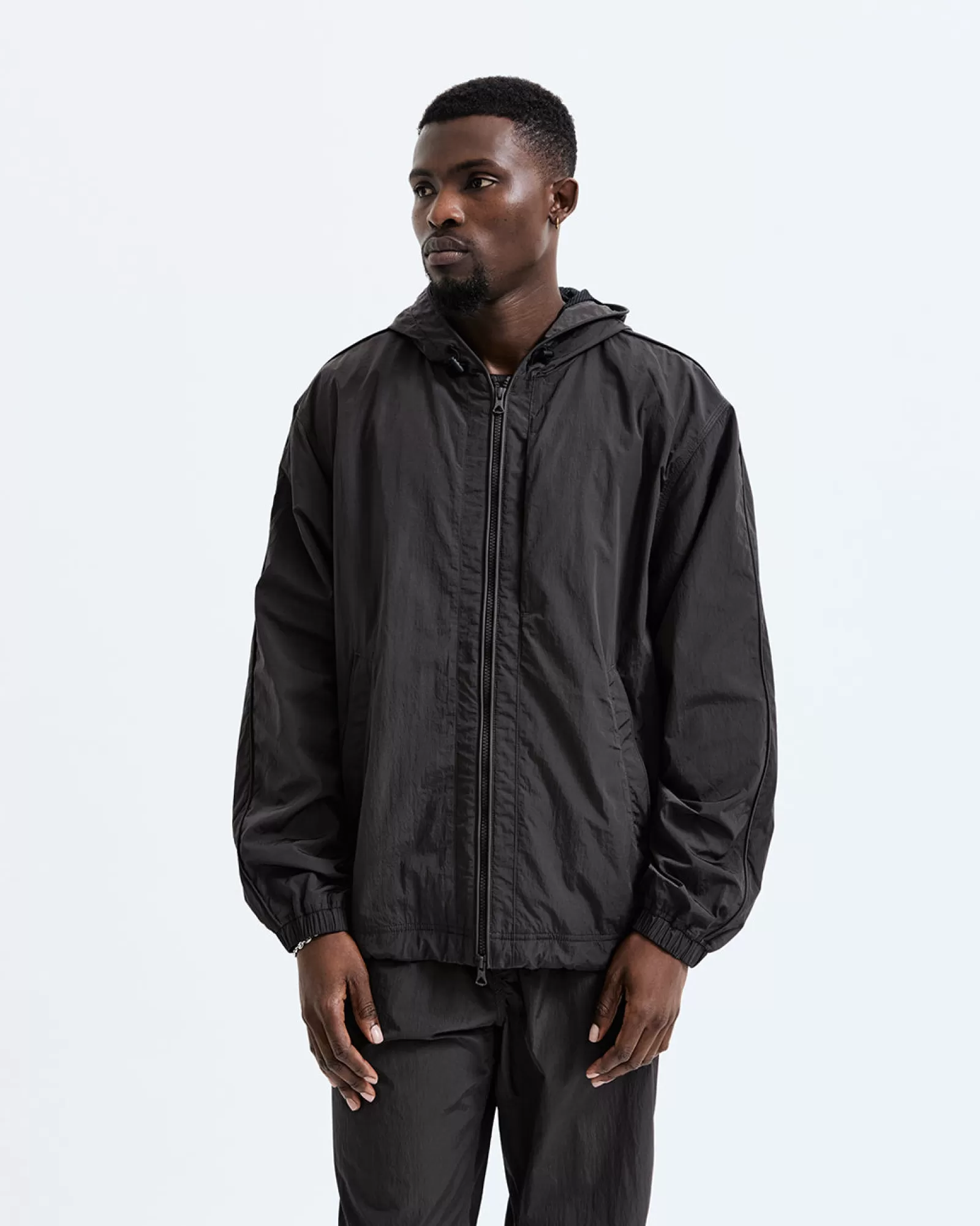 Reigning Champ Crinkle Nylon Match Hooded Jacket