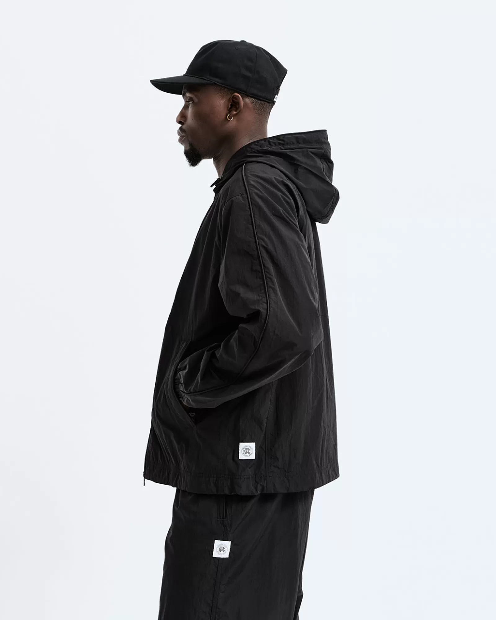 Reigning Champ Crinkle Nylon Match Hooded Jacket