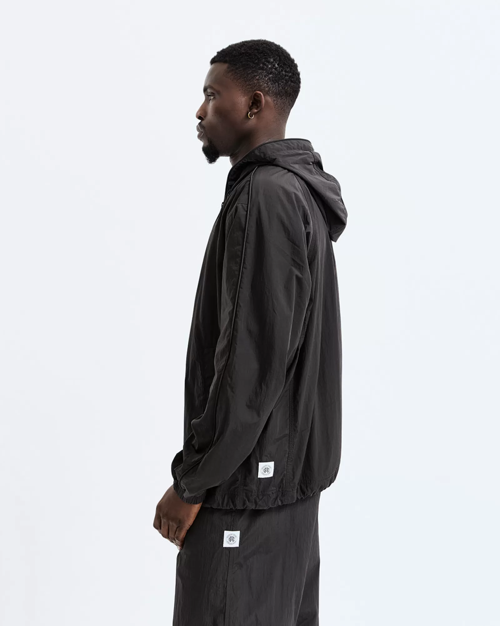 Reigning Champ Crinkle Nylon Match Hooded Jacket