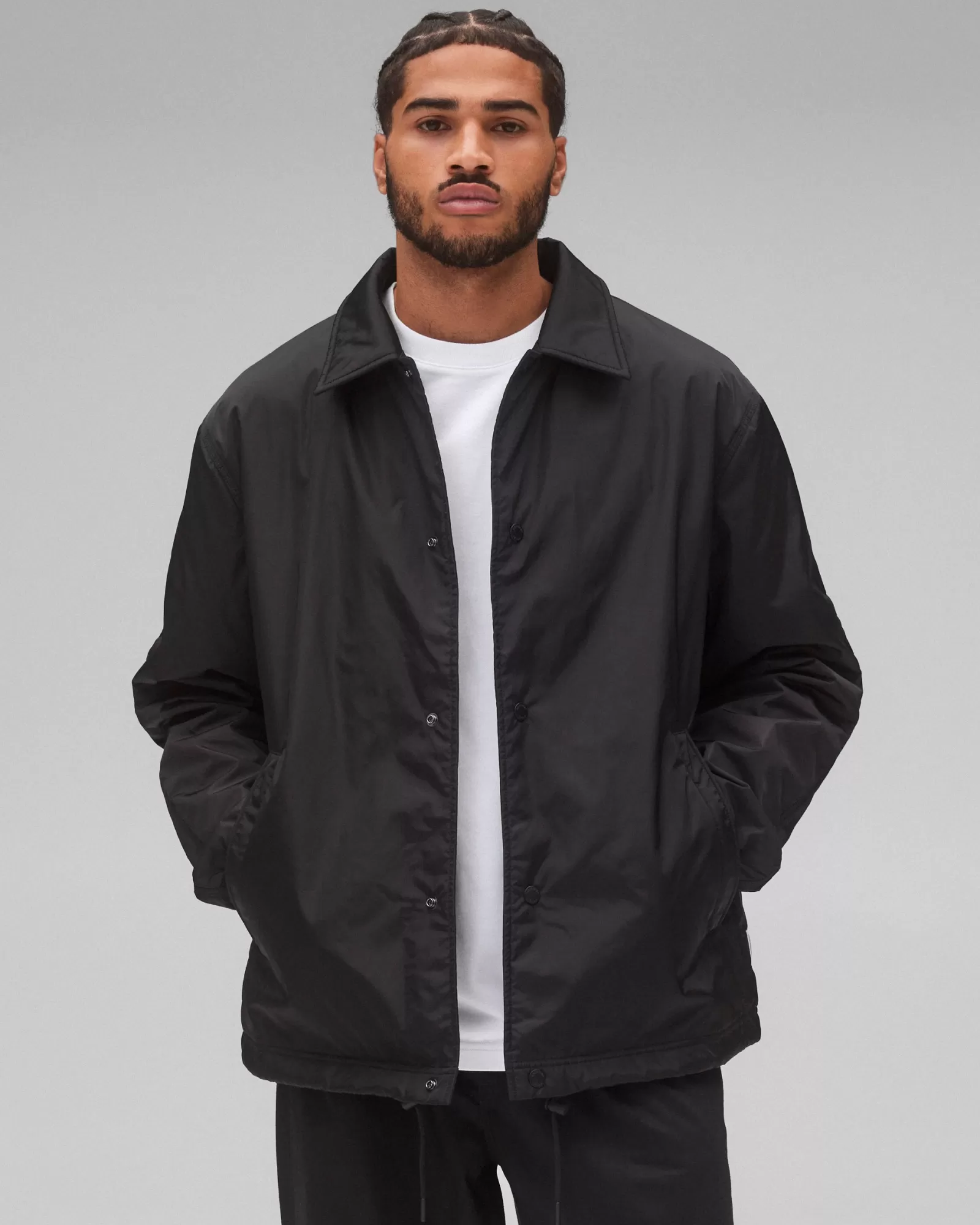 Reigning Champ Econyl Satin Nylon Coach's Jacket