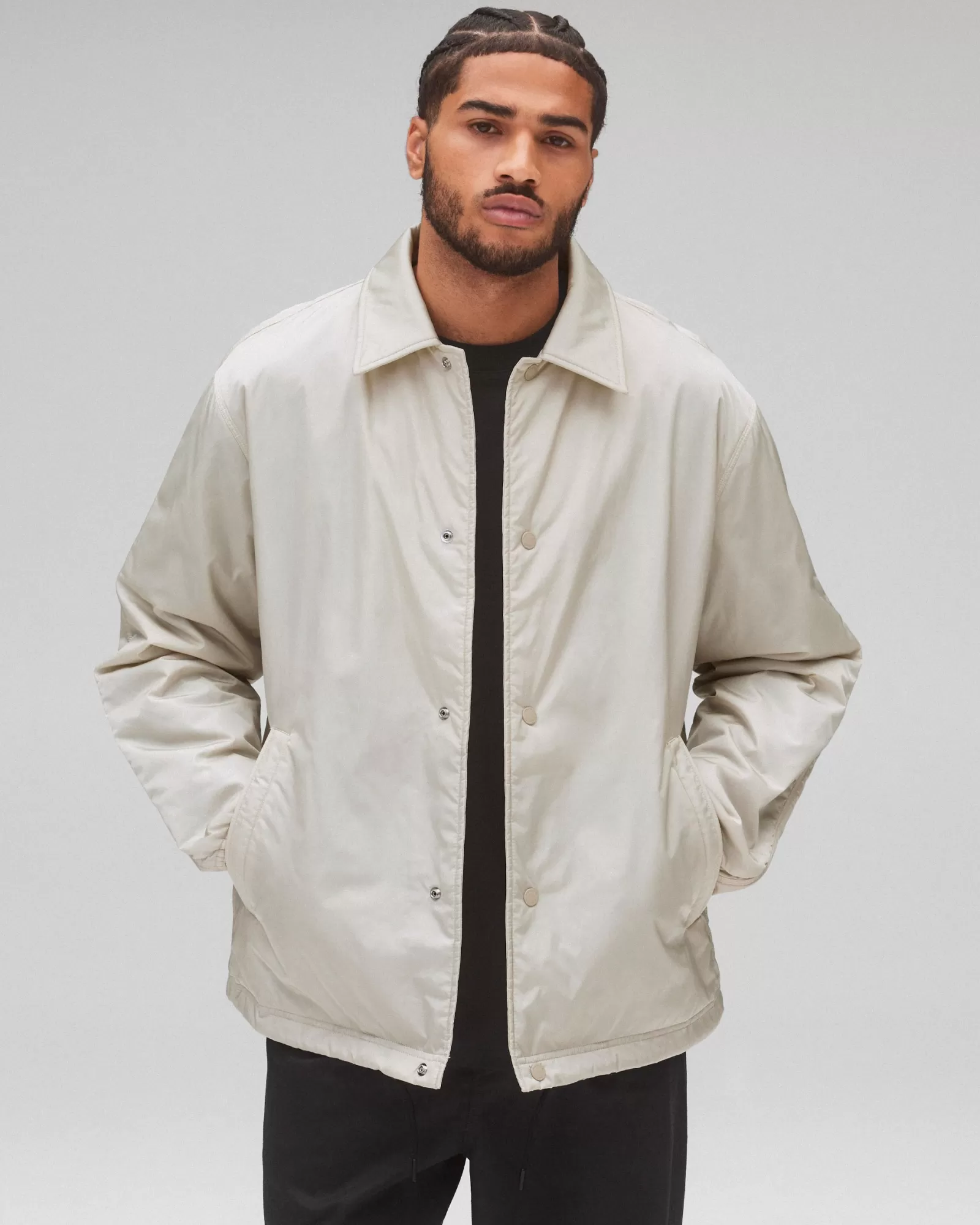 Reigning Champ Econyl Satin Nylon Coach's Jacket