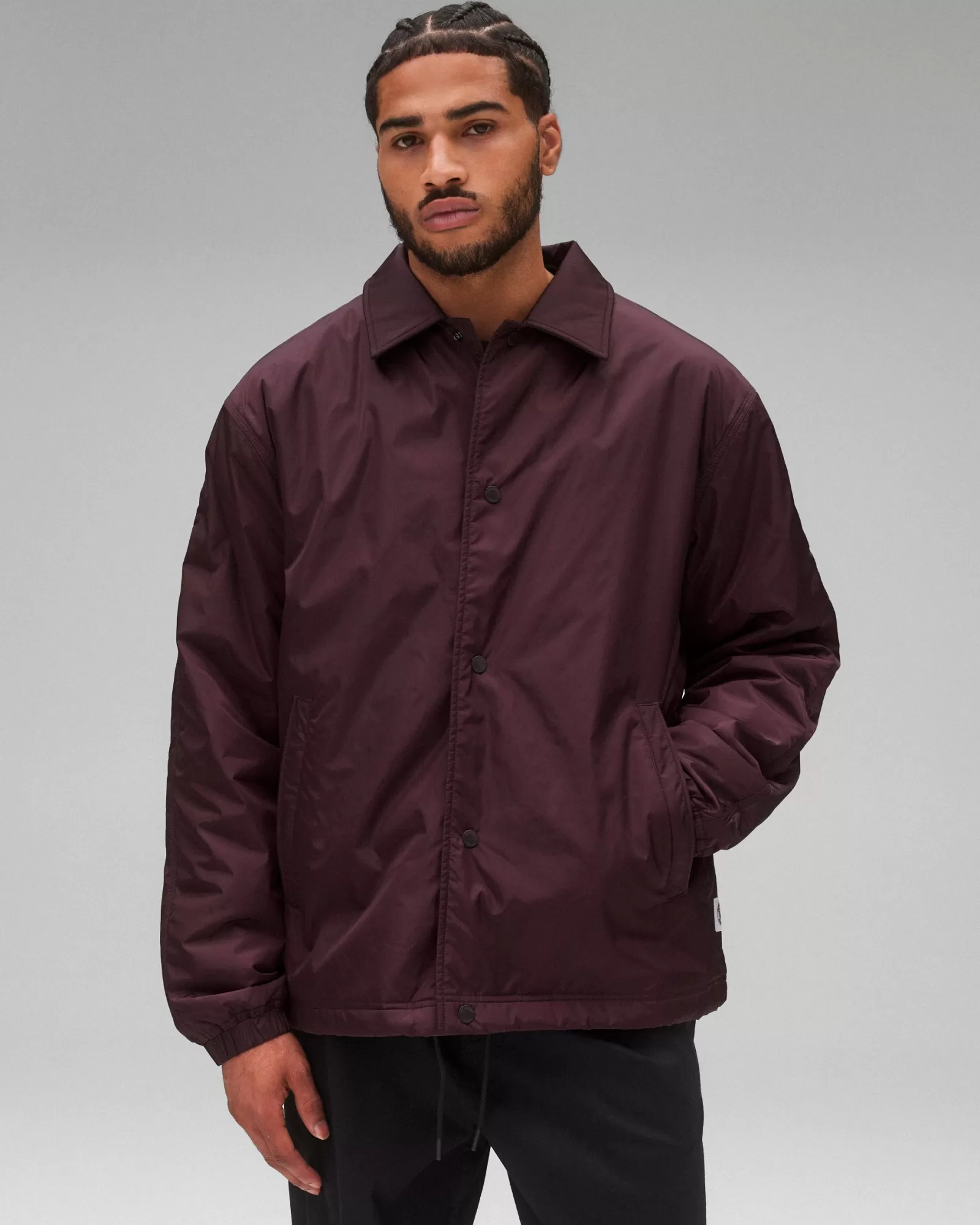 Reigning Champ Econyl Satin Nylon Coach's Jacket