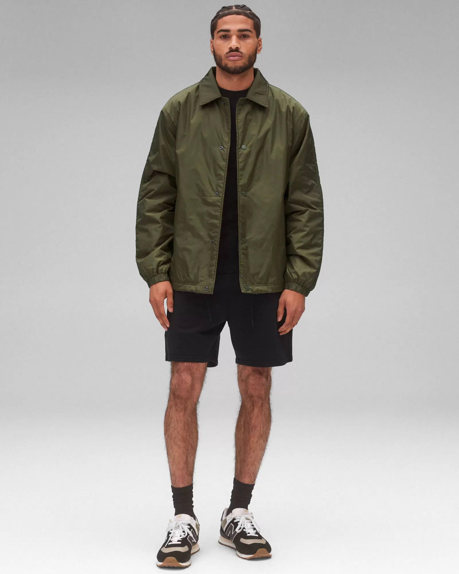 Reigning Champ Econyl Satin Nylon Coach's Jacket