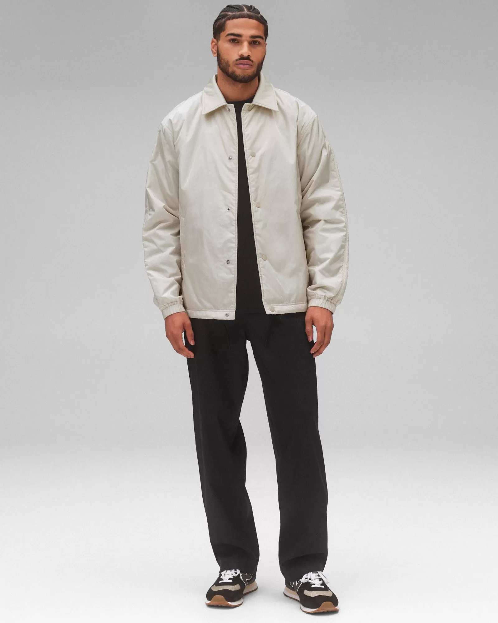 Reigning Champ Econyl Satin Nylon Coach's Jacket