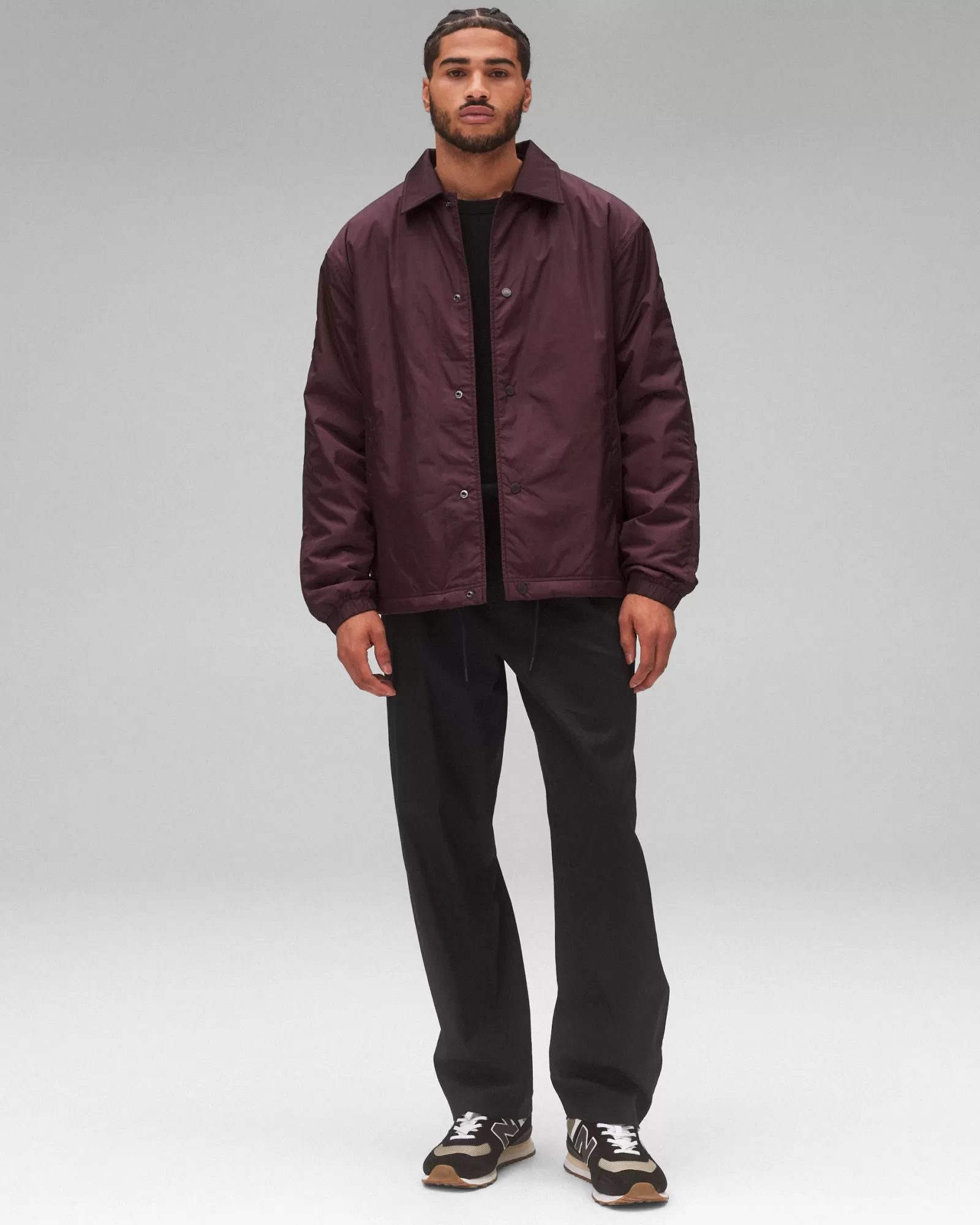 Reigning Champ Econyl Satin Nylon Coach's Jacket