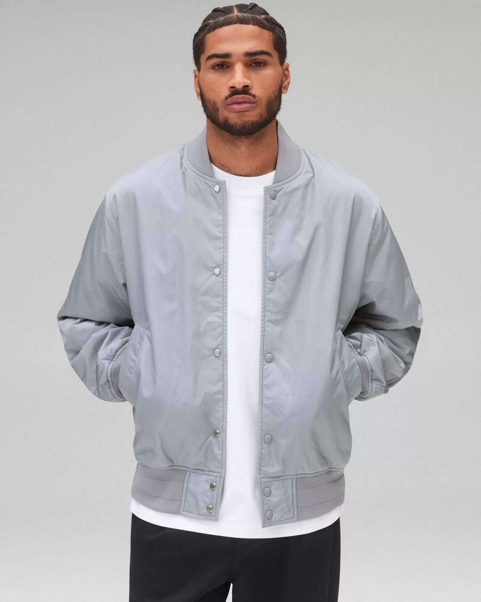 Reigning Champ Econyl Satin Nylon Stadium Jacket