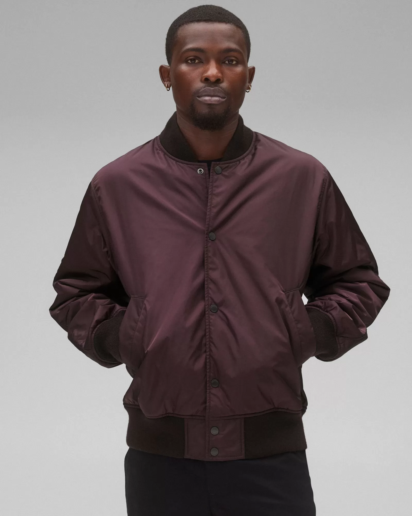 Reigning Champ Econyl Satin Nylon Stadium Jacket