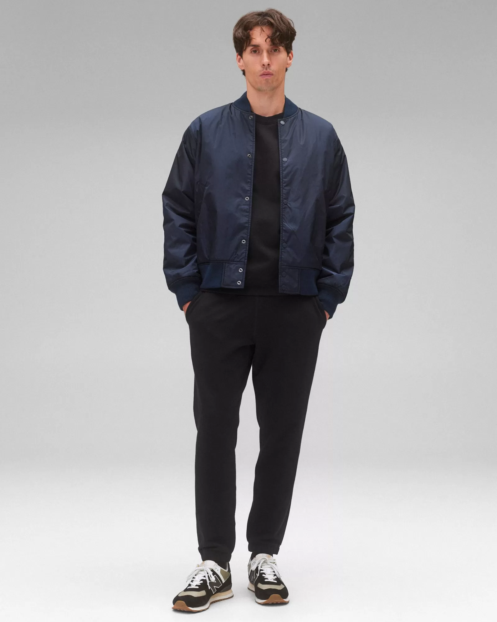 Reigning Champ Econyl Satin Nylon Stadium Jacket