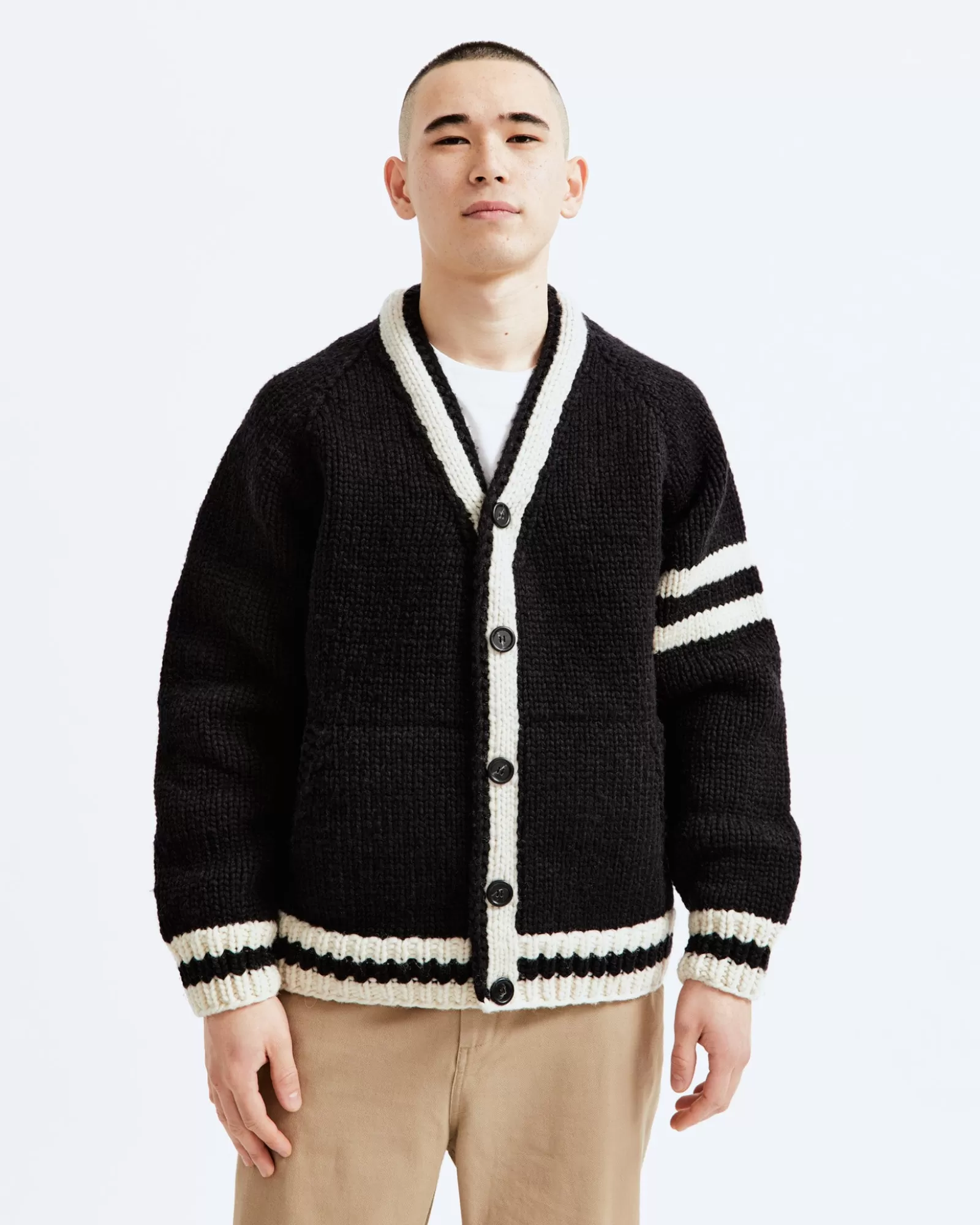 Reigning Champ Handknit Collegiate Sweater