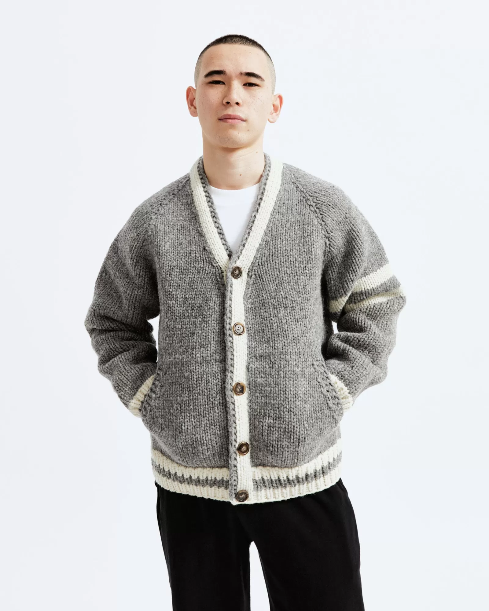 Reigning Champ Handknit Collegiate Sweater