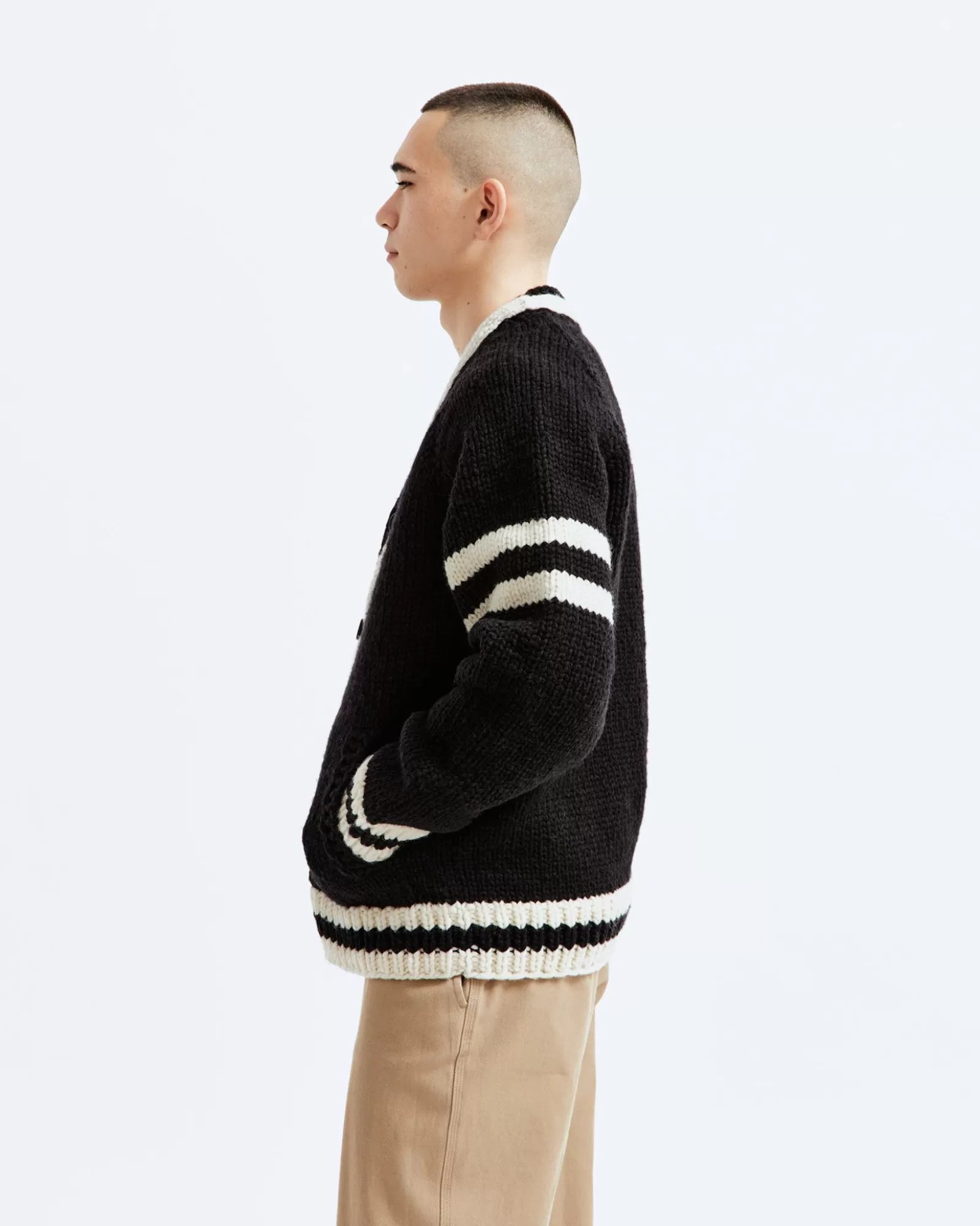 Reigning Champ Handknit Collegiate Sweater