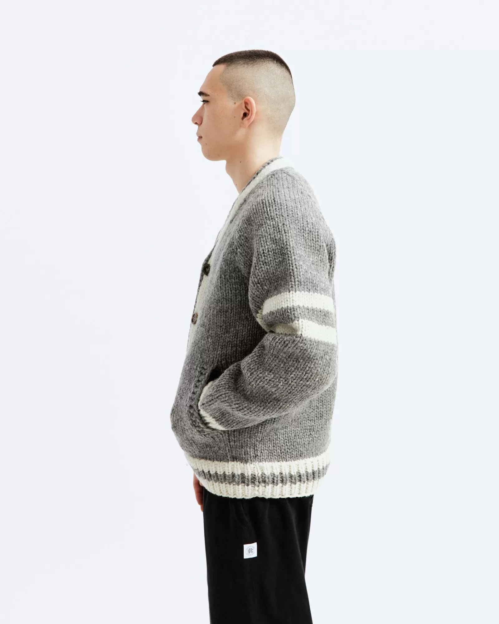 Reigning Champ Handknit Collegiate Sweater