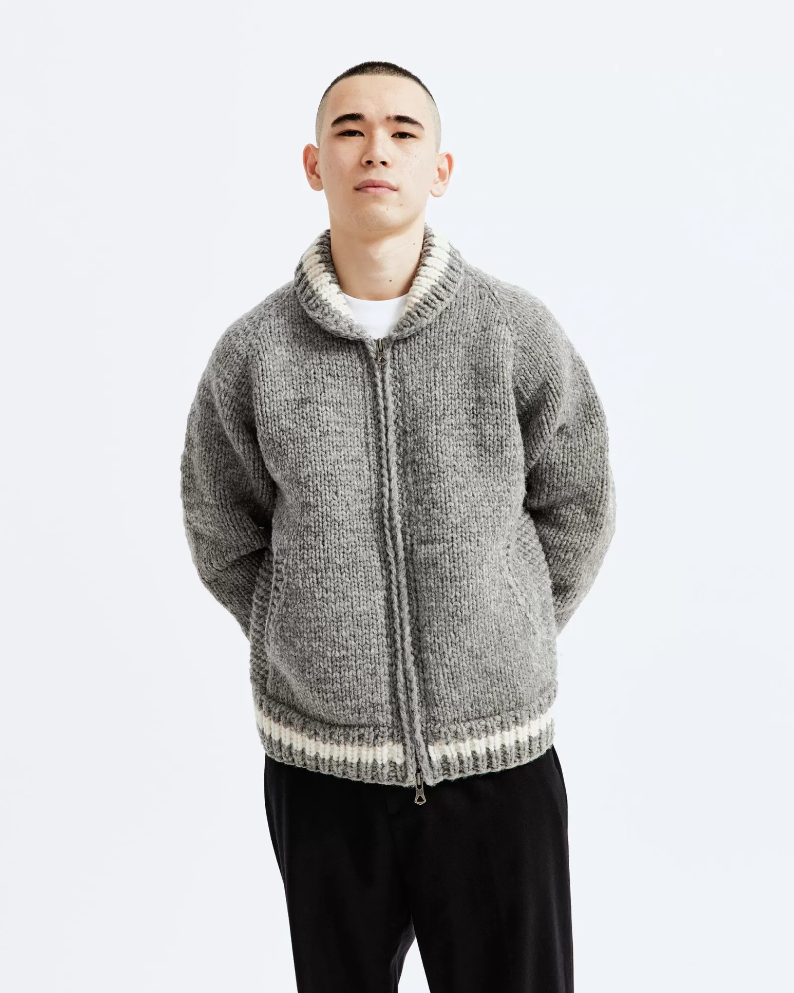 Reigning Champ Handknit Varsity Sweater