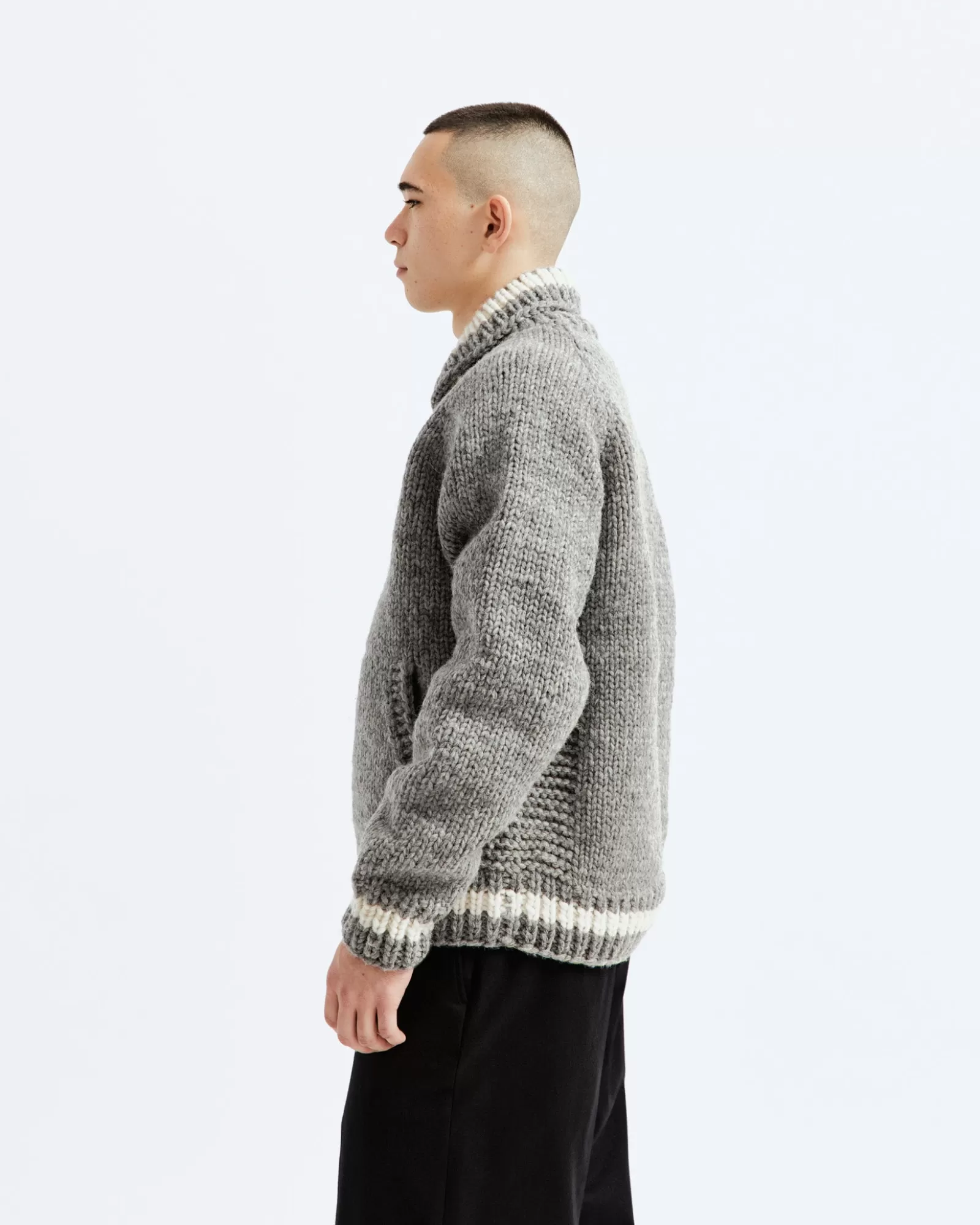 Reigning Champ Handknit Varsity Sweater