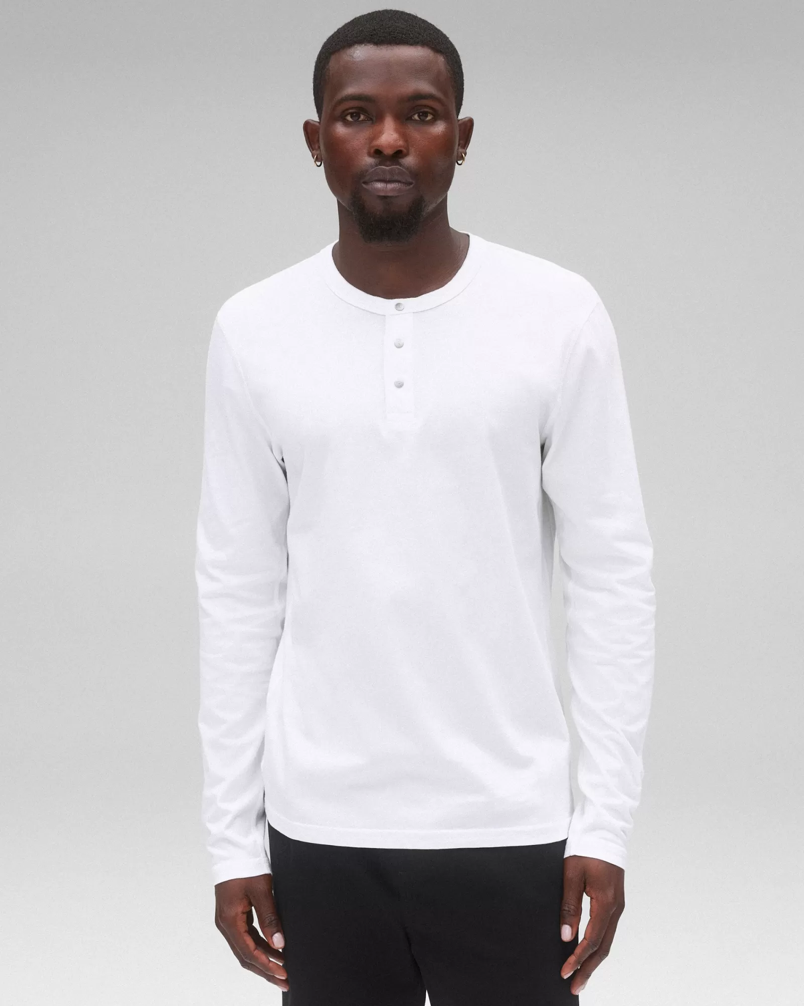 Reigning Champ Lightweight Jersey Long Sleeve Henley