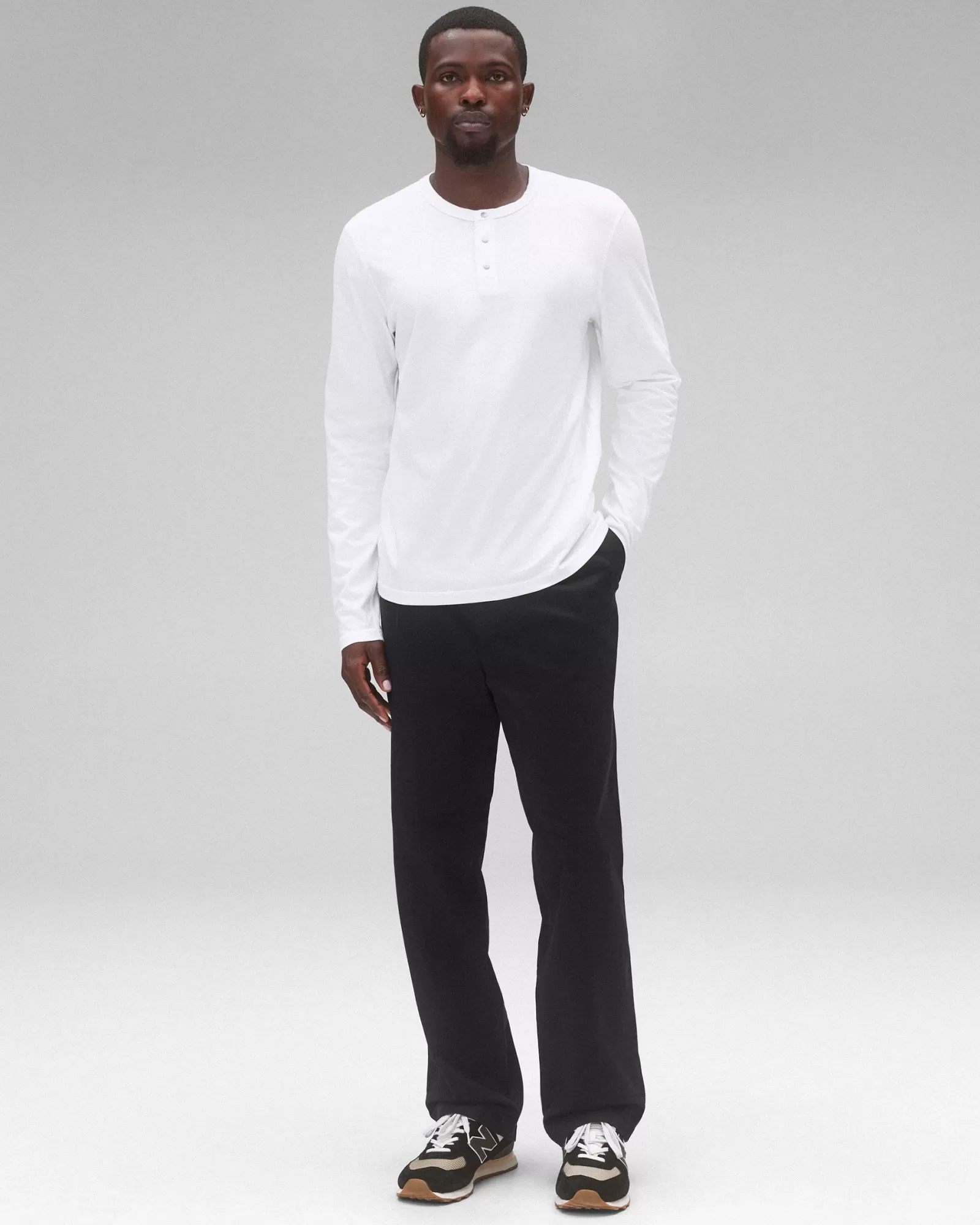 Reigning Champ Lightweight Jersey Long Sleeve Henley