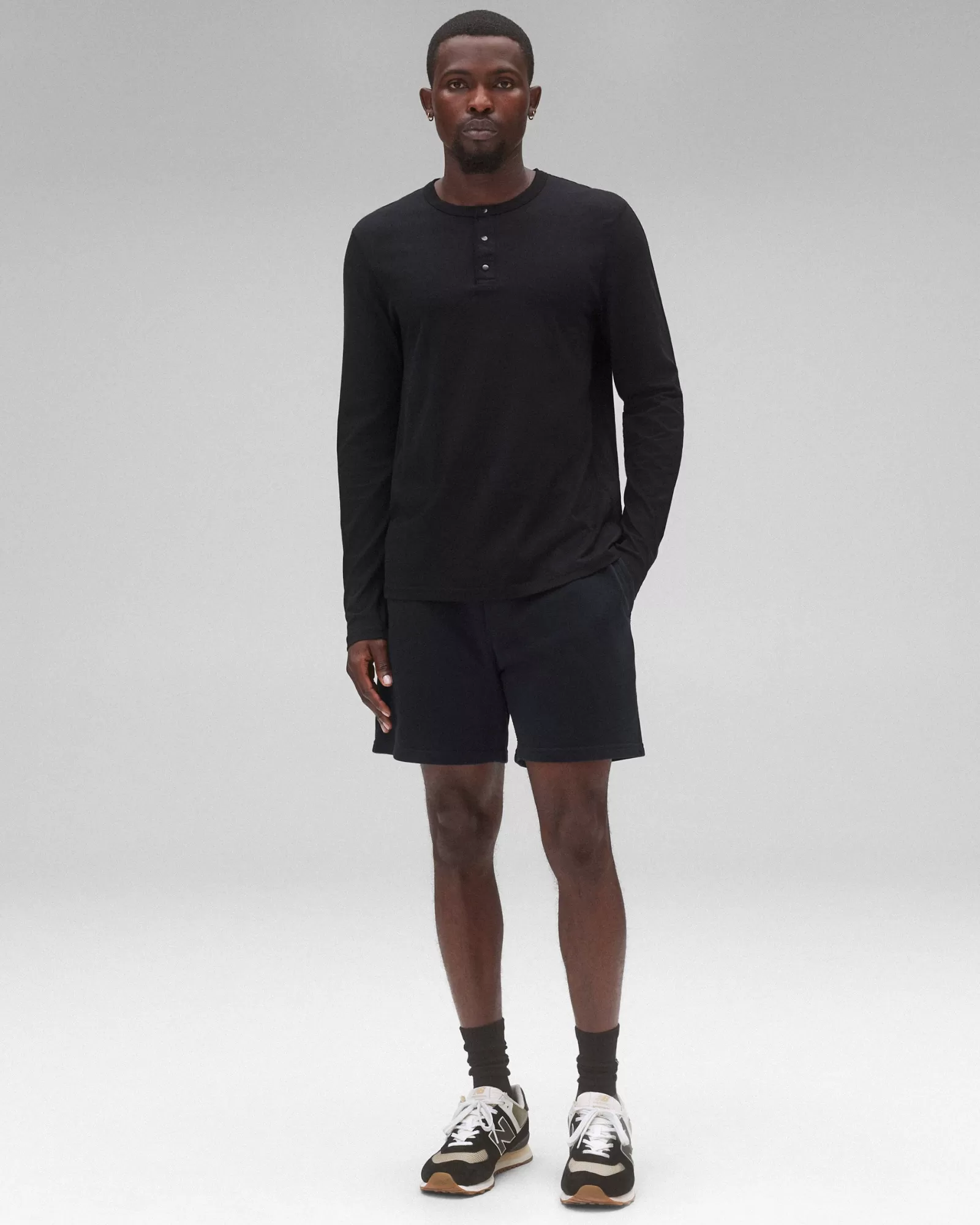 Reigning Champ Lightweight Jersey Long Sleeve Henley