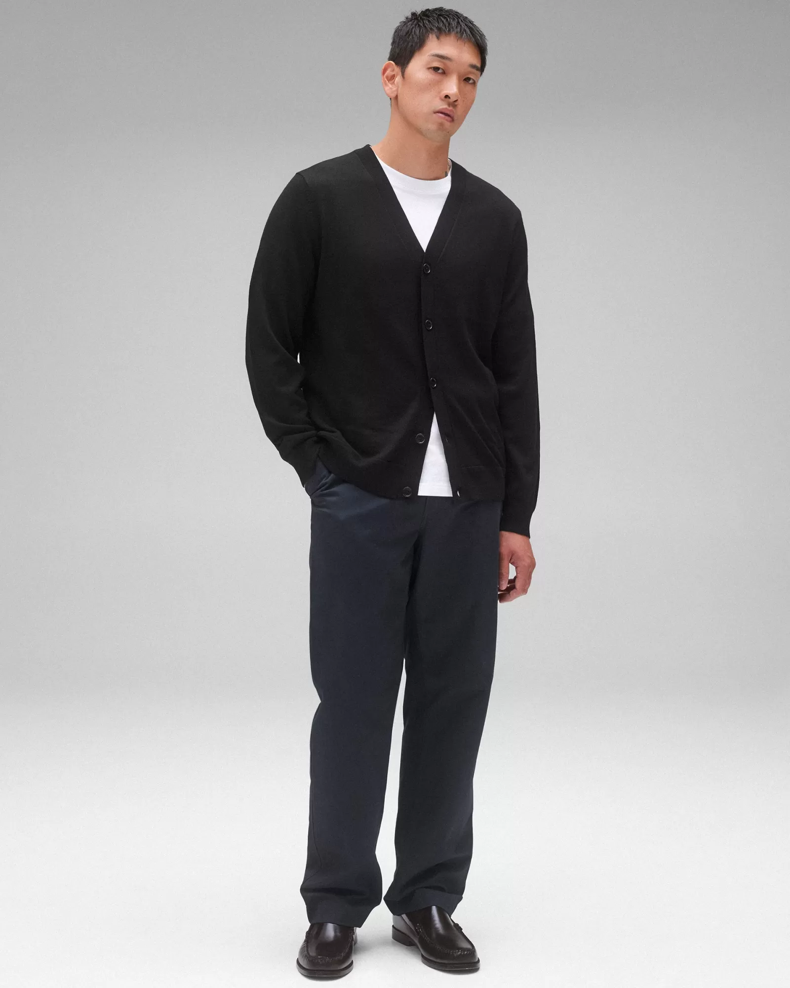 Reigning Champ Lightweight Merino Harry Cardigan