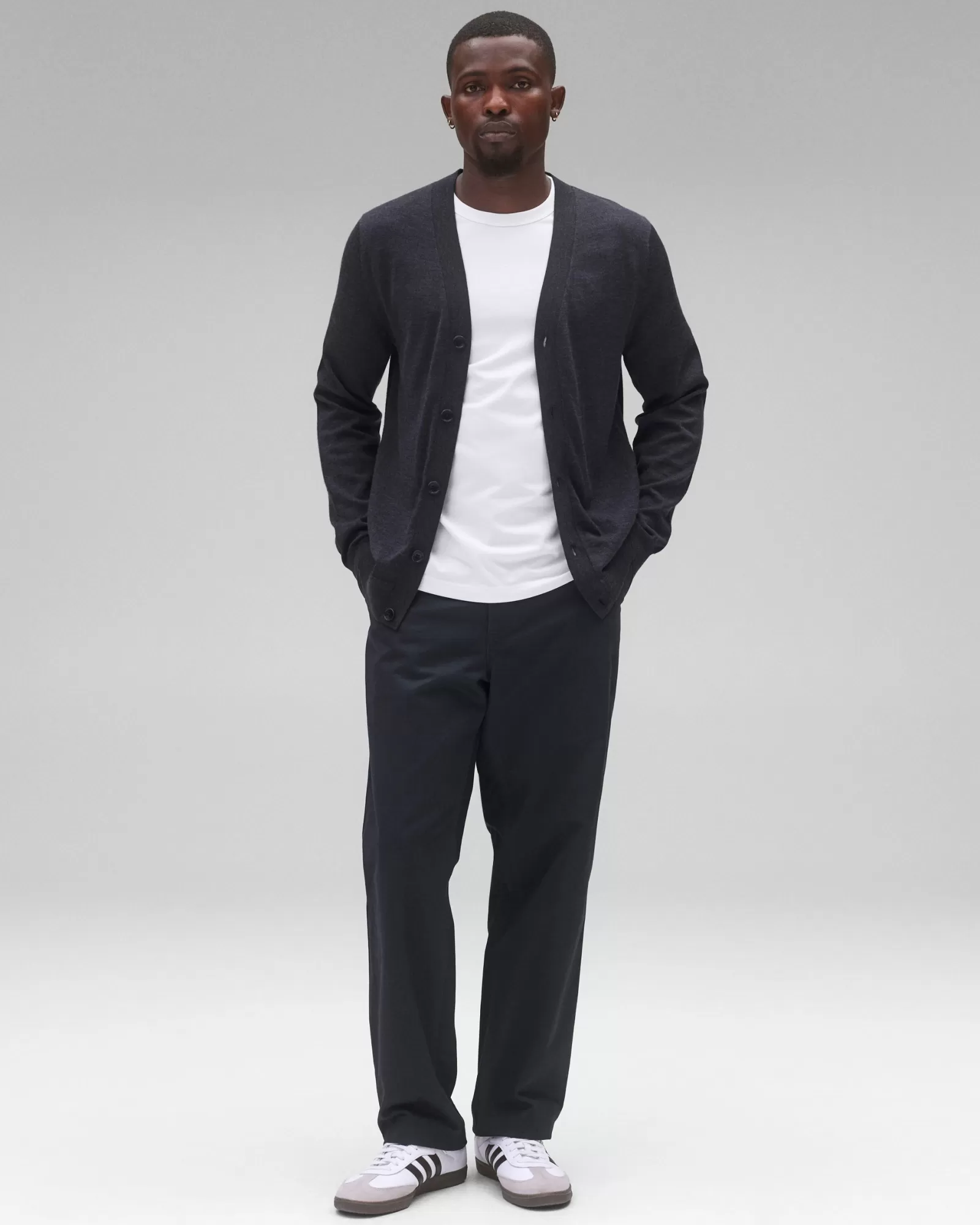 Reigning Champ Lightweight Merino Harry Cardigan