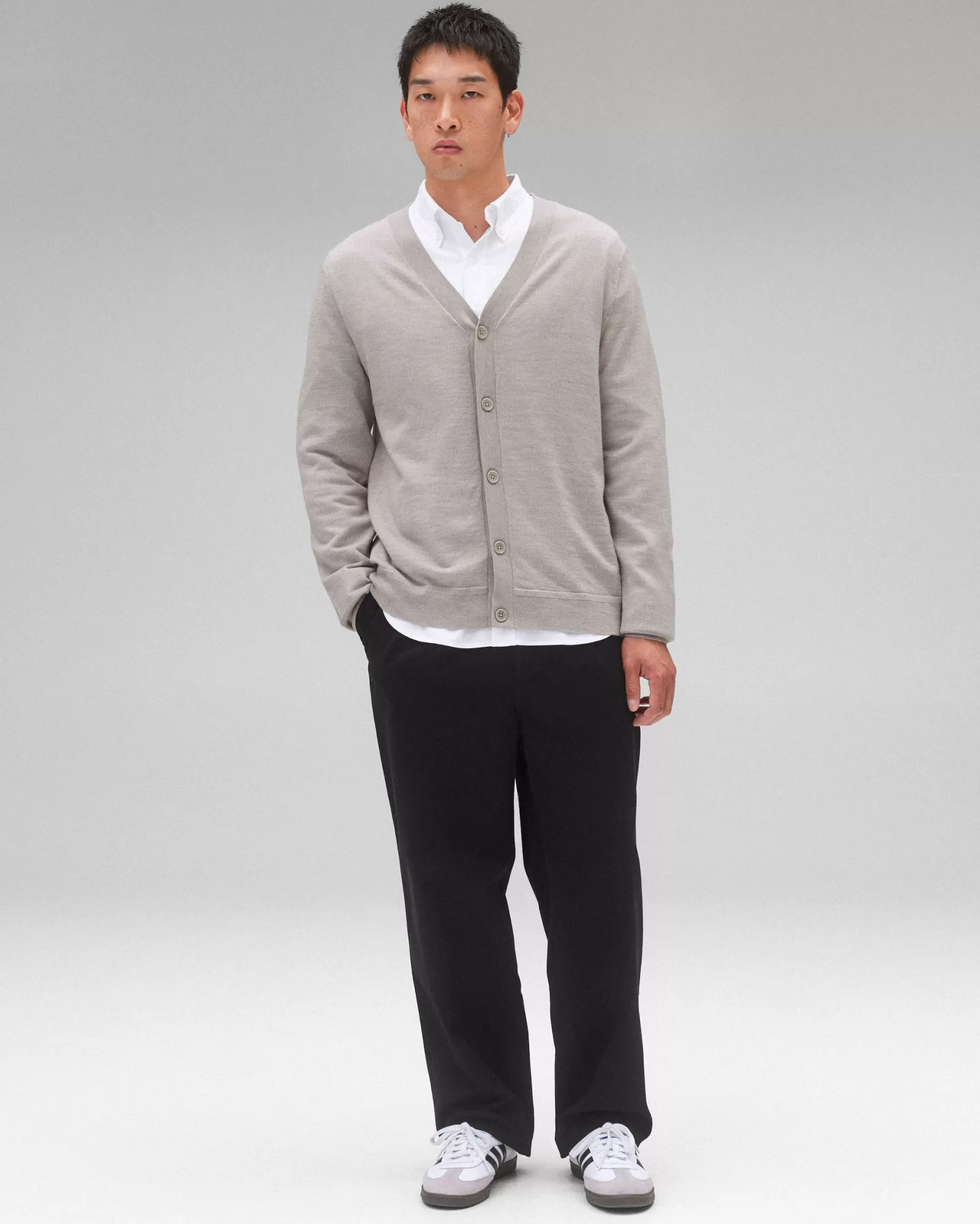 Reigning Champ Lightweight Merino Harry Cardigan