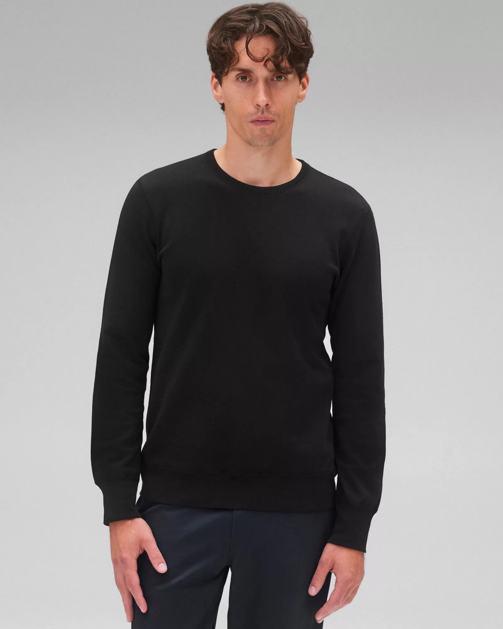 Reigning Champ Lightweight Terry Slim Crewneck