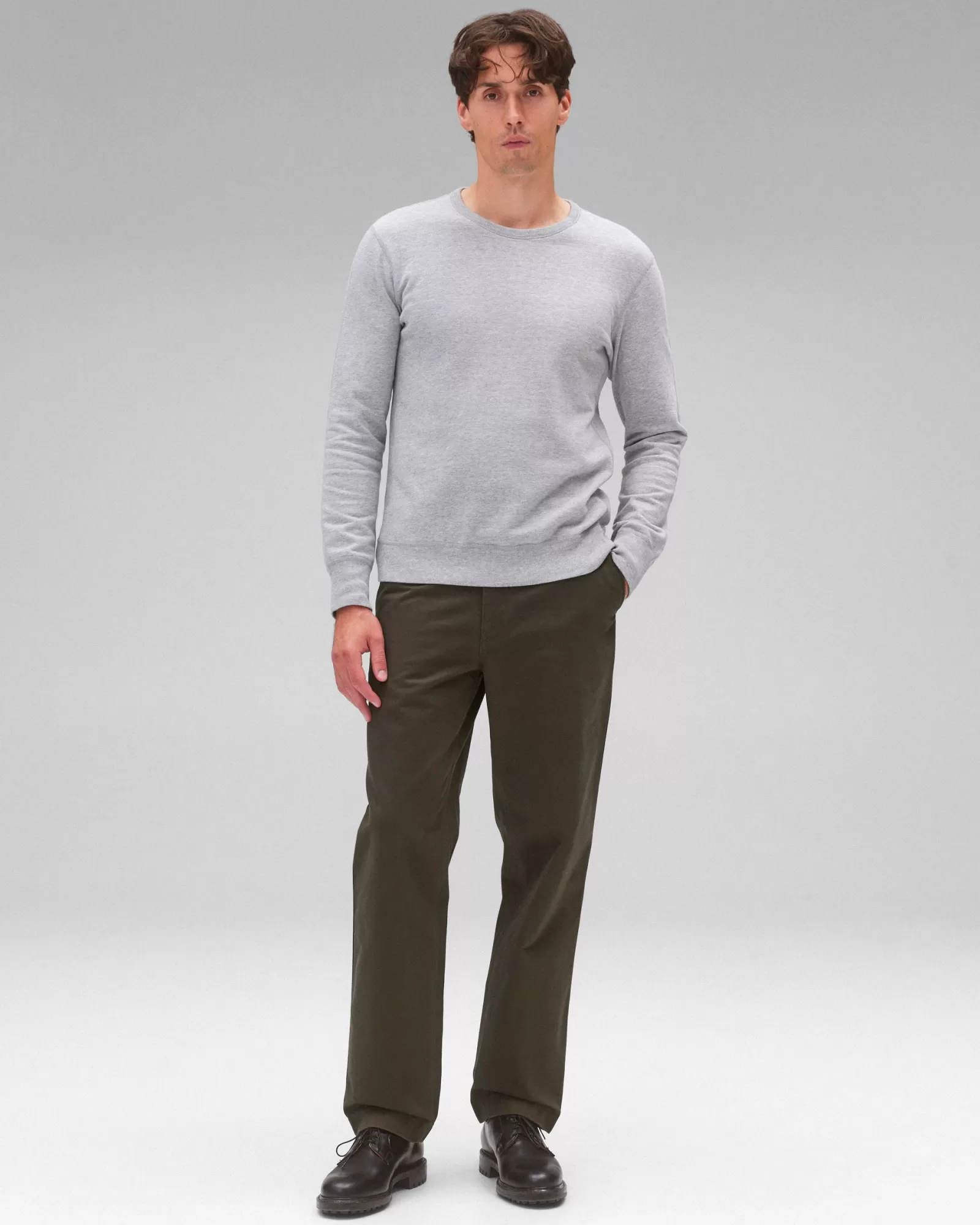 Reigning Champ Lightweight Terry Slim Crewneck