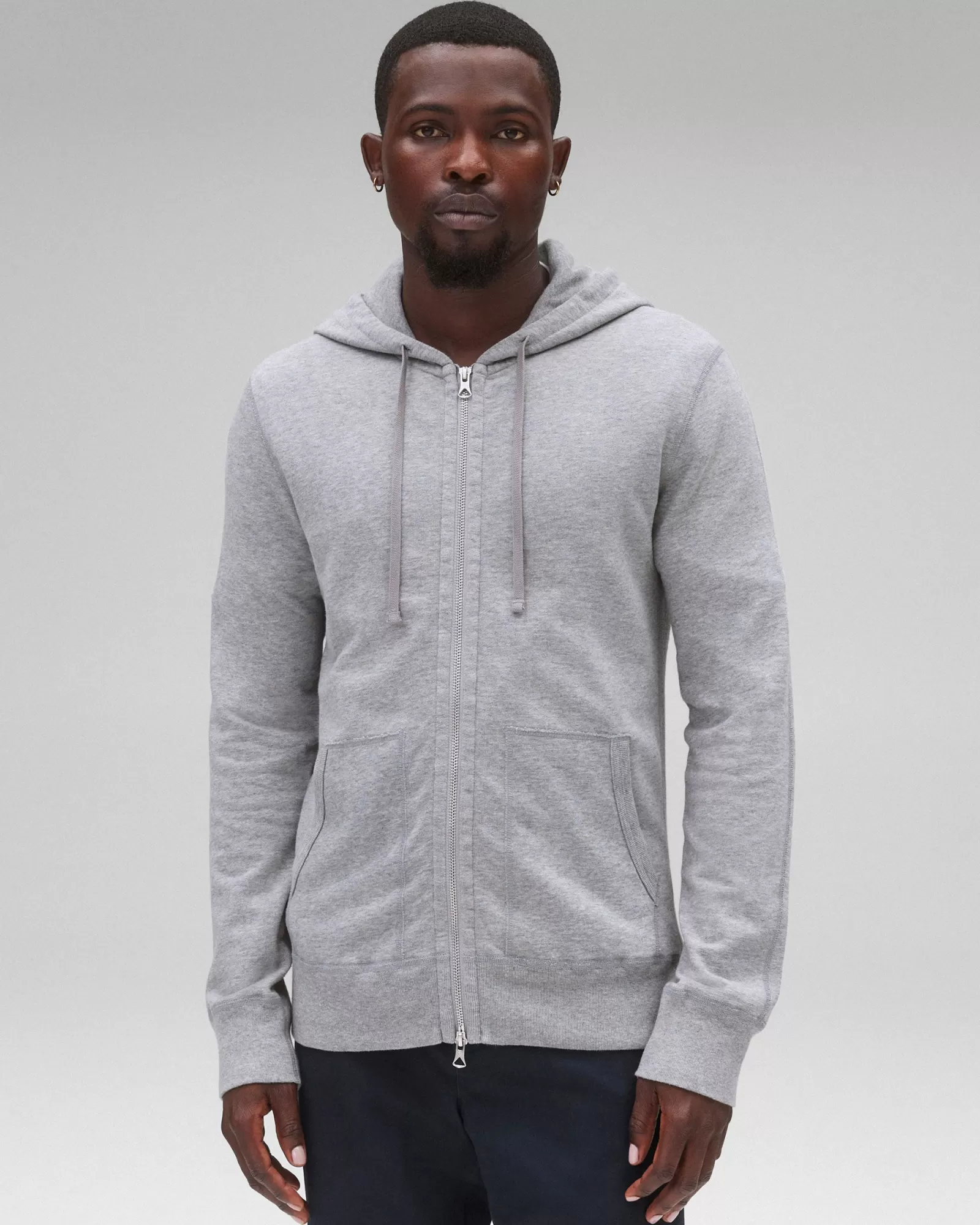 Reigning Champ Lightweight Terry Slim Zip Hoodie