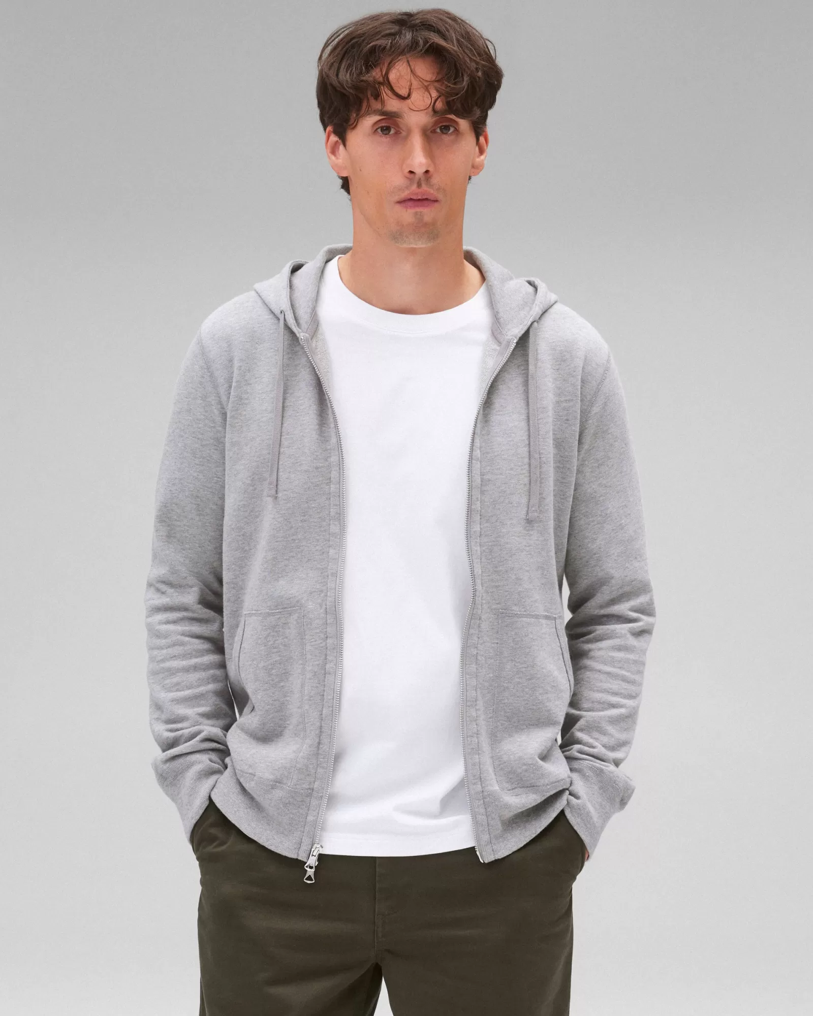 Reigning Champ Lightweight Terry Slim Zip Hoodie